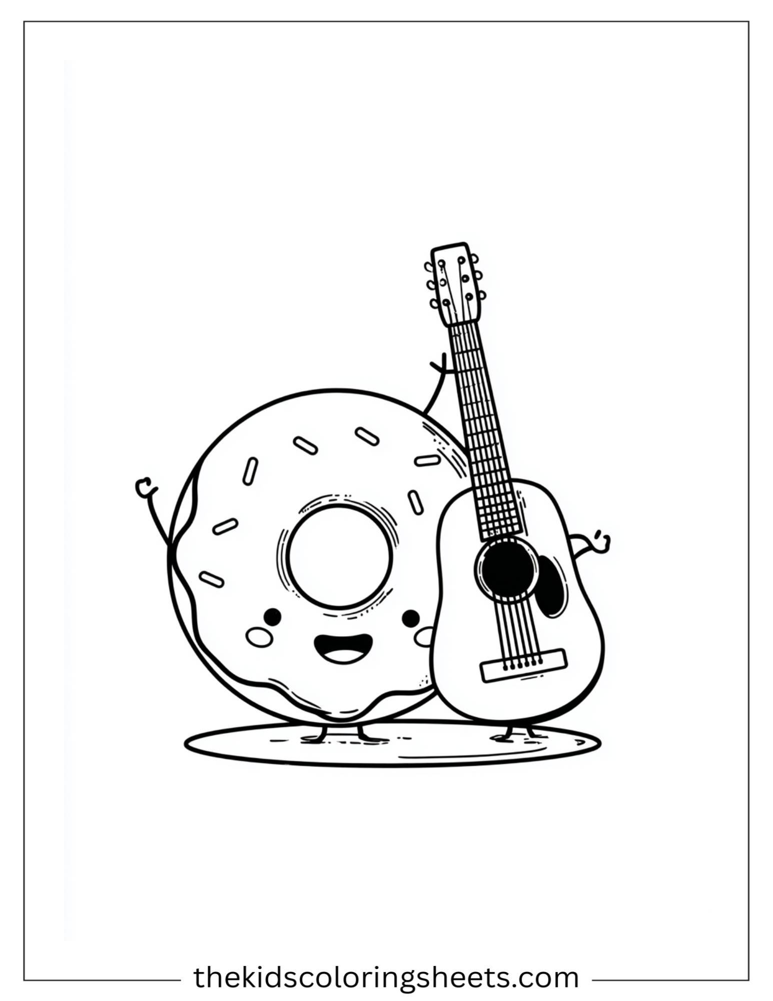 Donut playing guitar