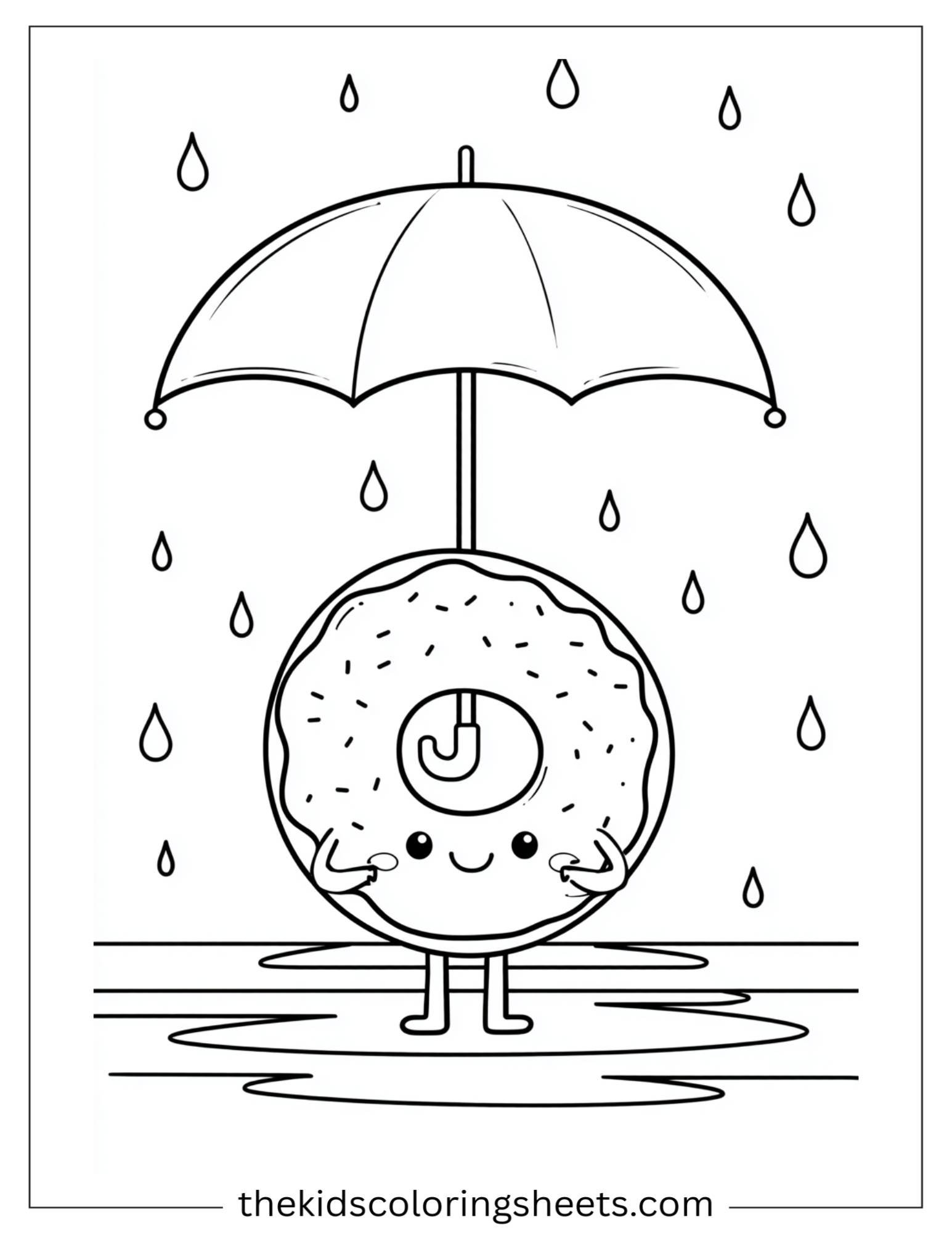 Donut under umbrella