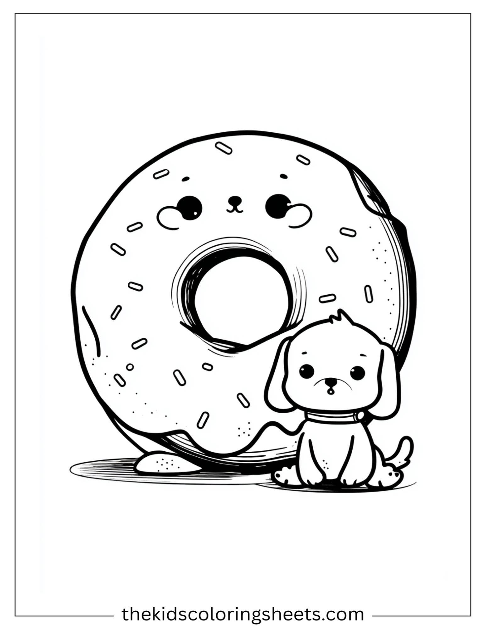Donut with puppy