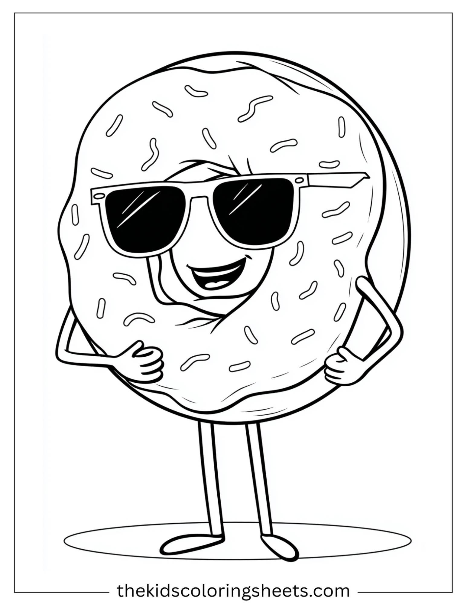 Donut with sunglasses