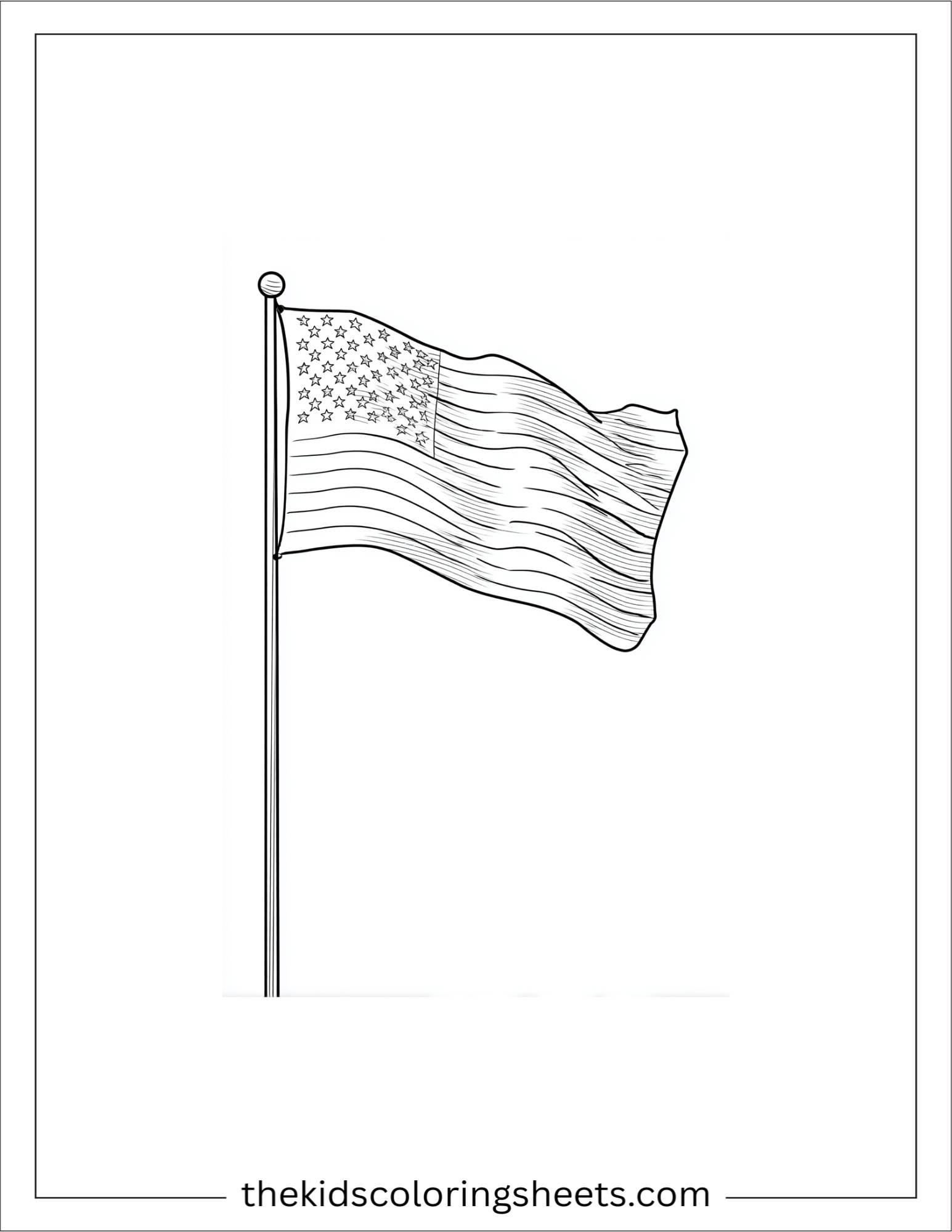 February american flag craft