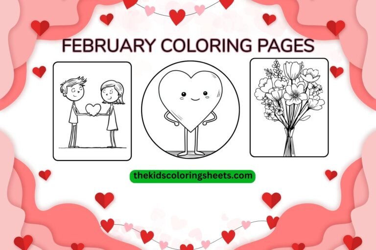 February coloring pages