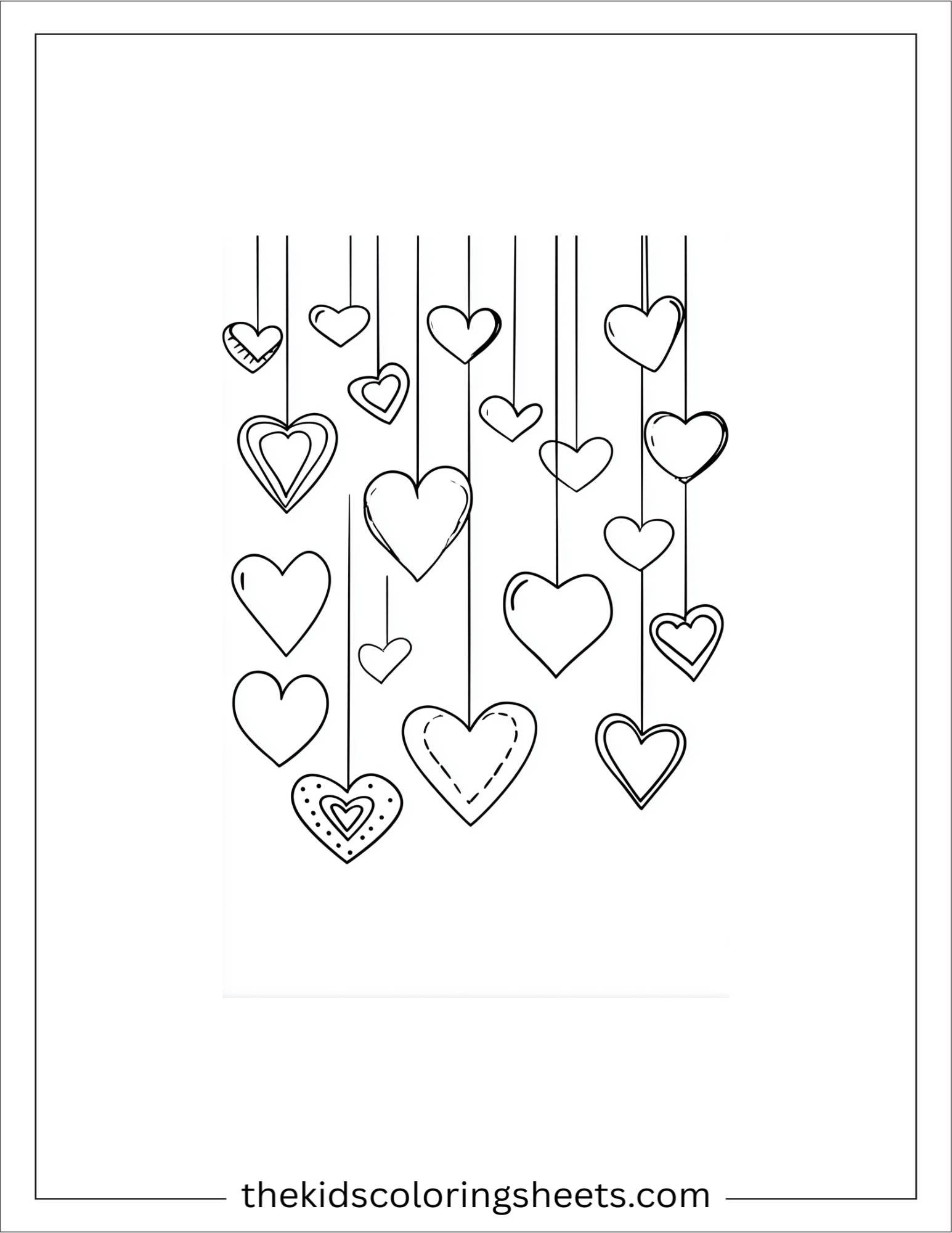 February heart garland