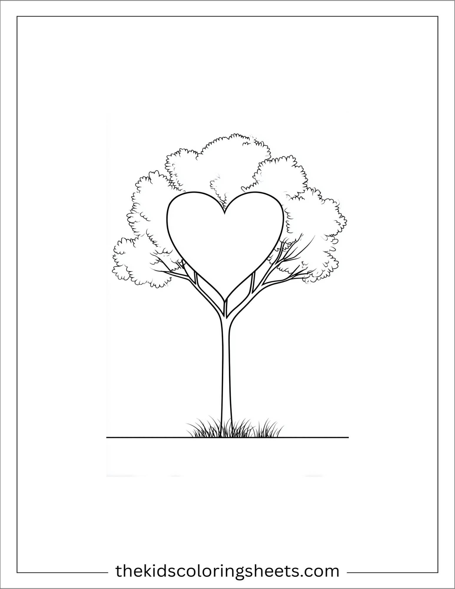 February heart tree