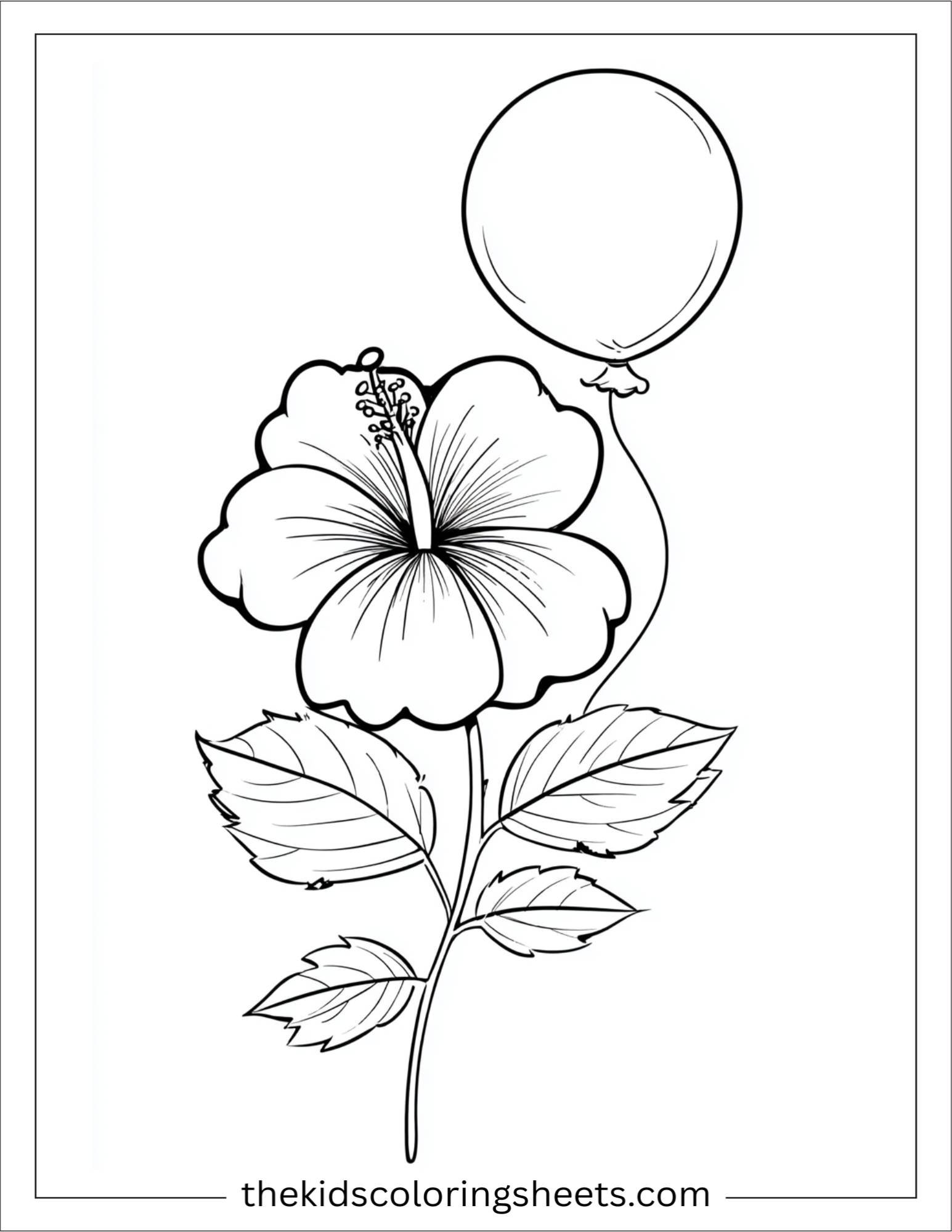 Hibiscus Holding a Balloon