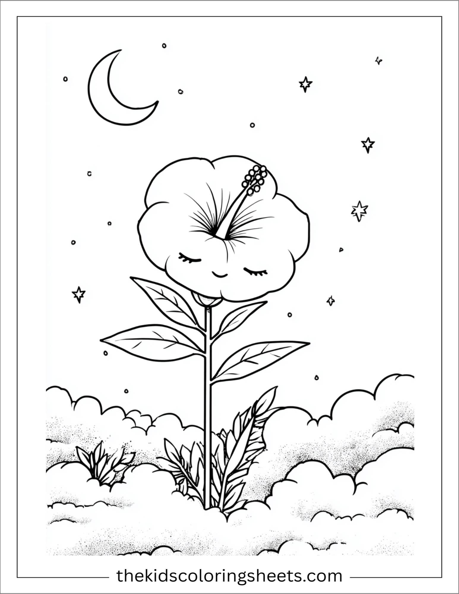 Hibiscus Sleeping Under Stars