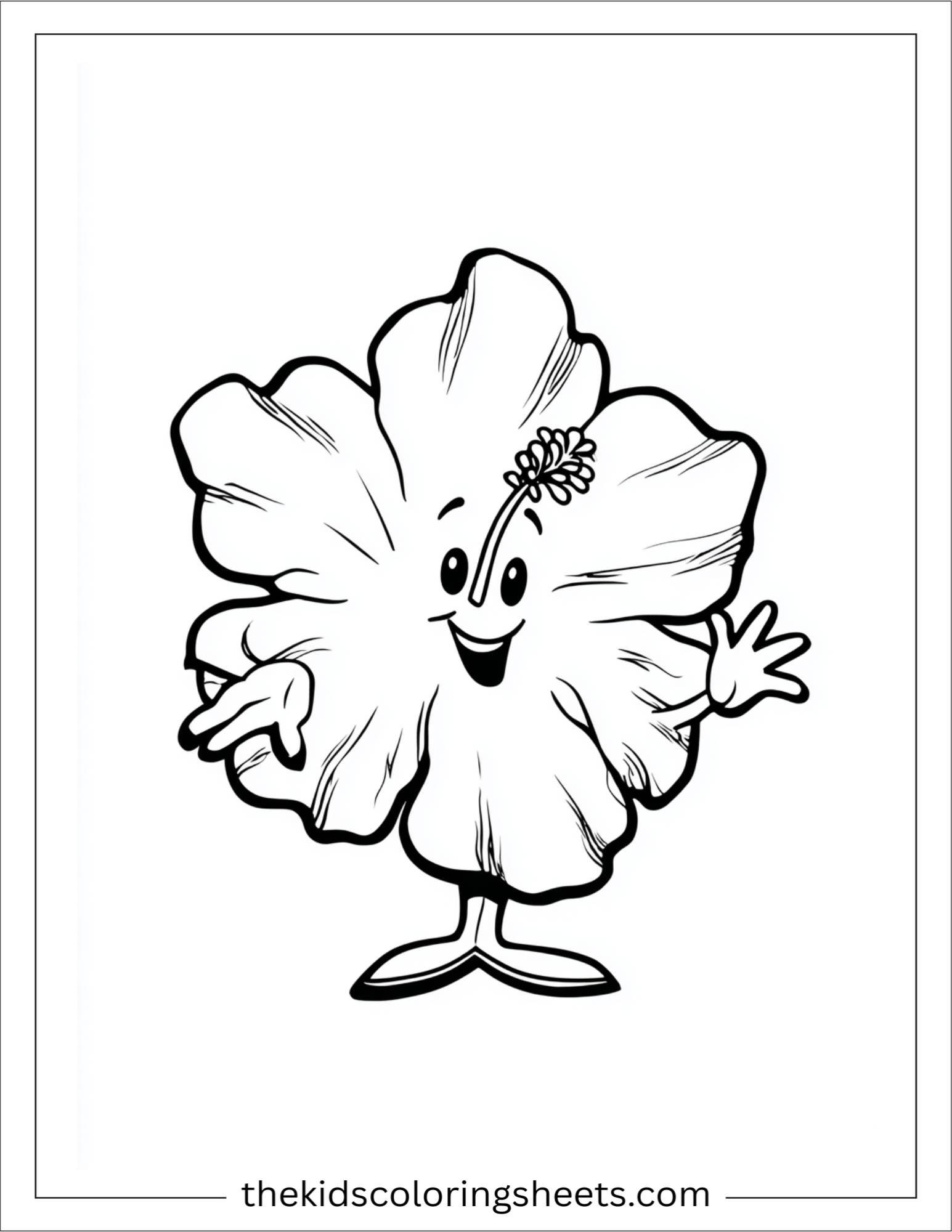 Hibiscus Waving Hello