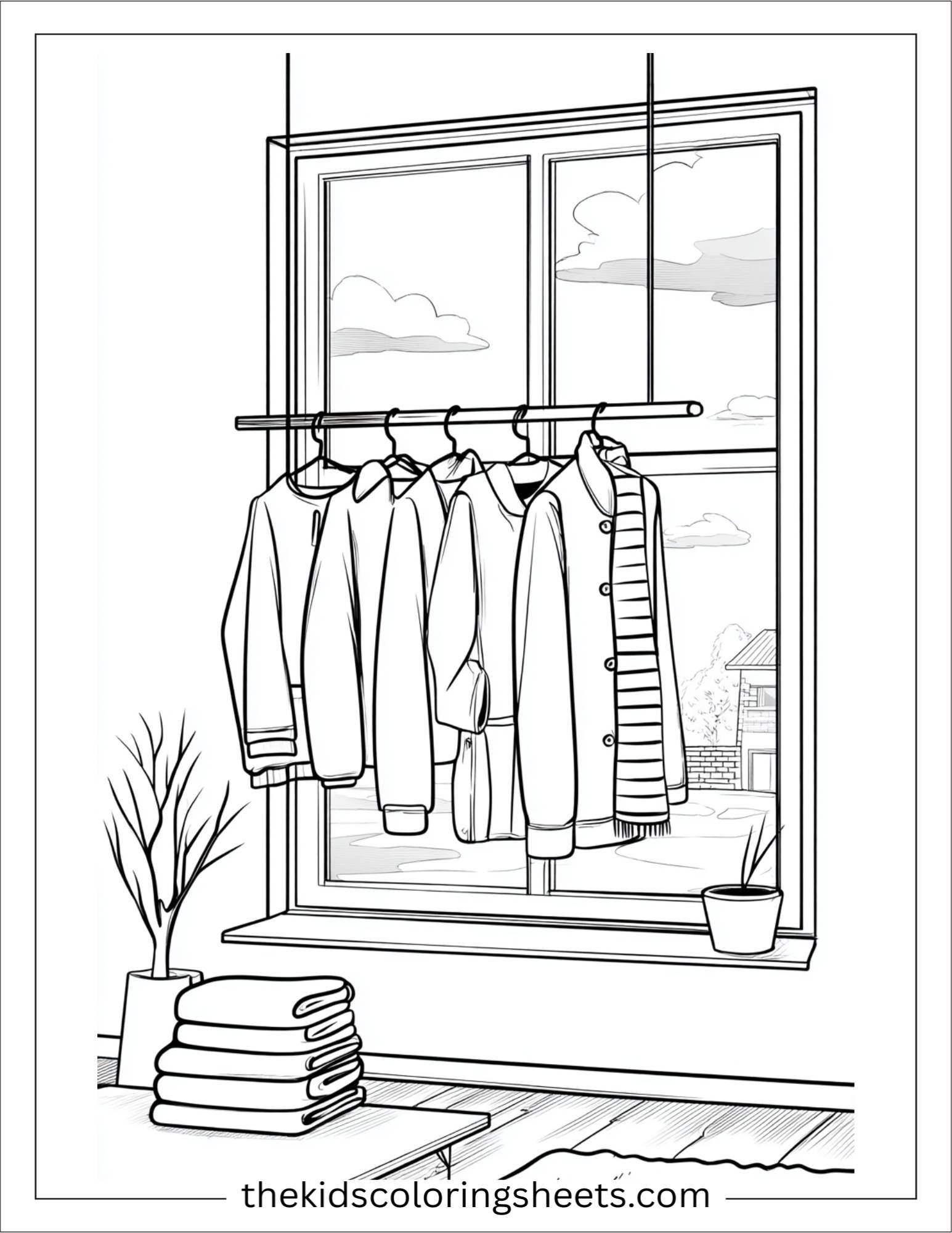 January mittens drying