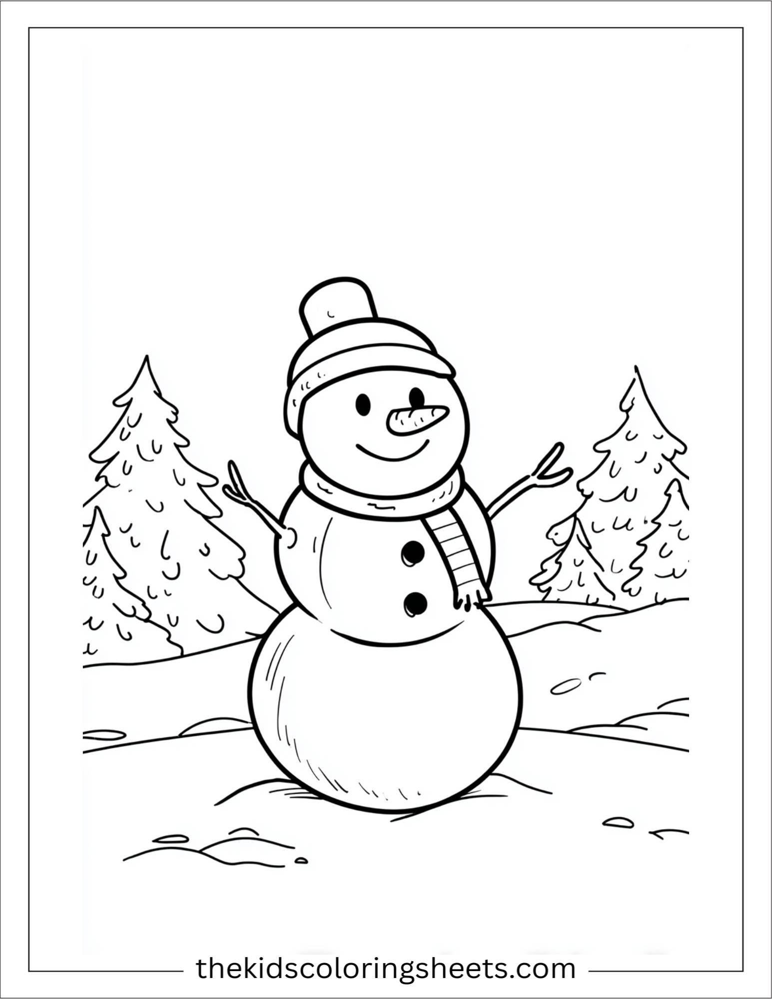 January snowman building