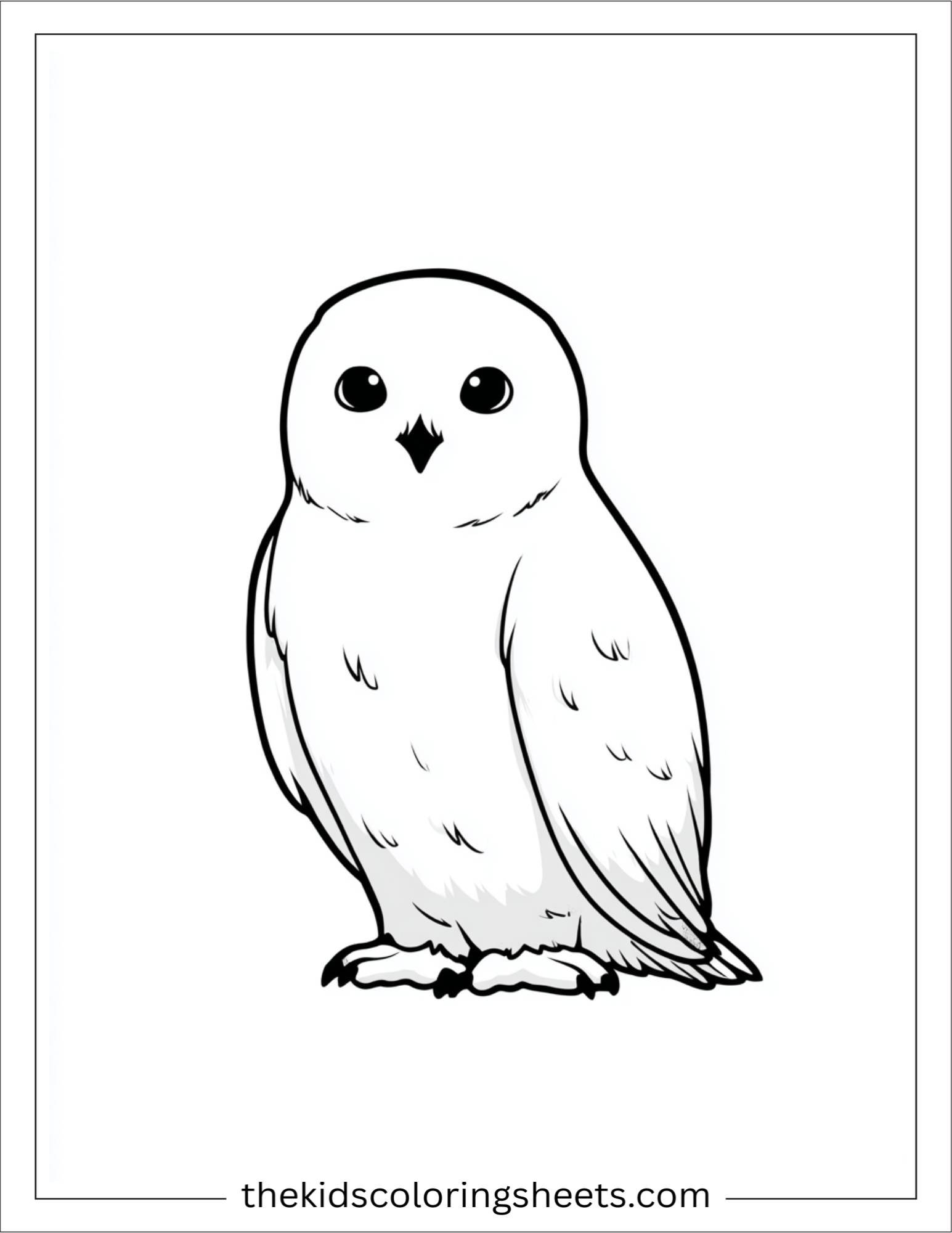 January snowy owl