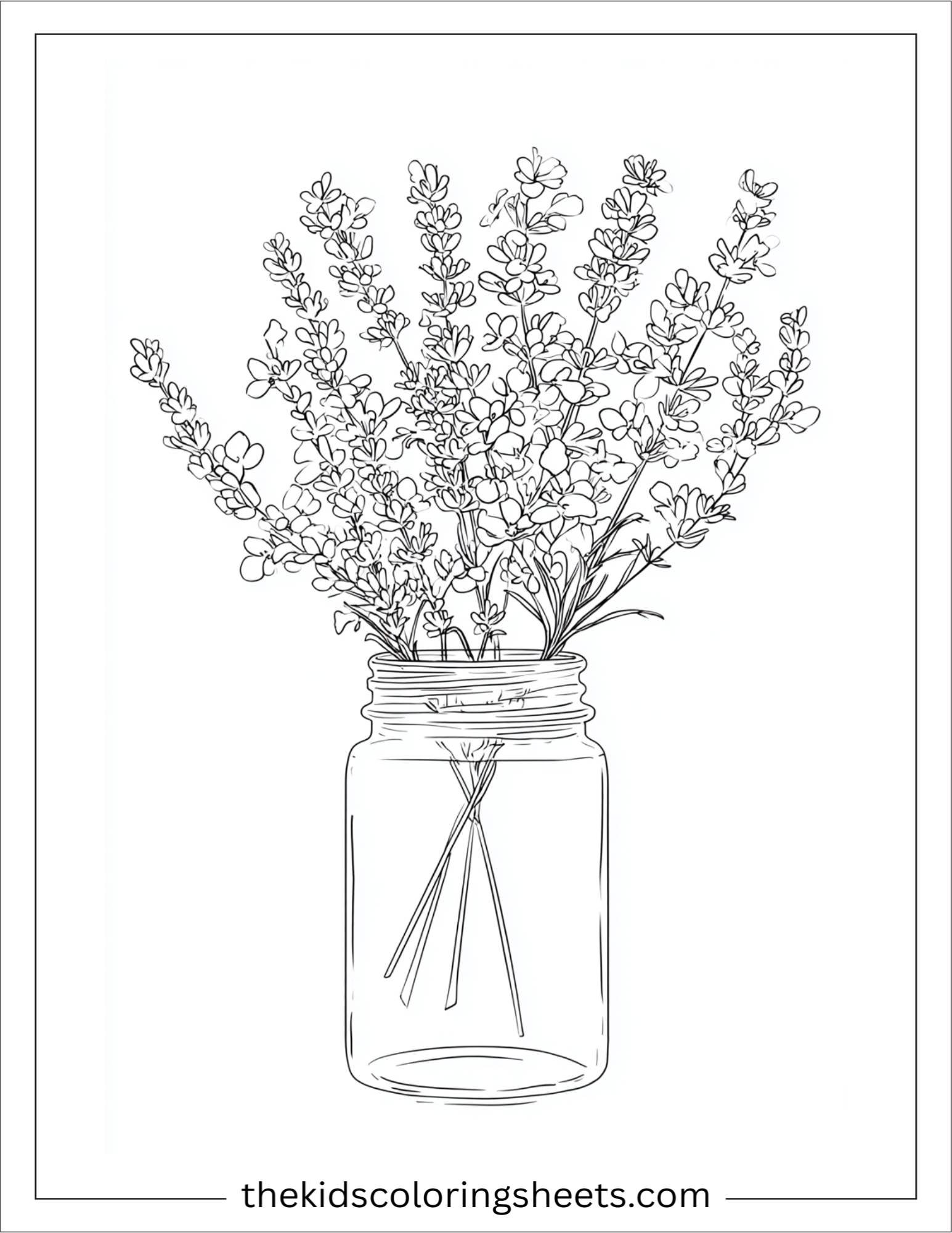 Lavender Bouquet in Jar