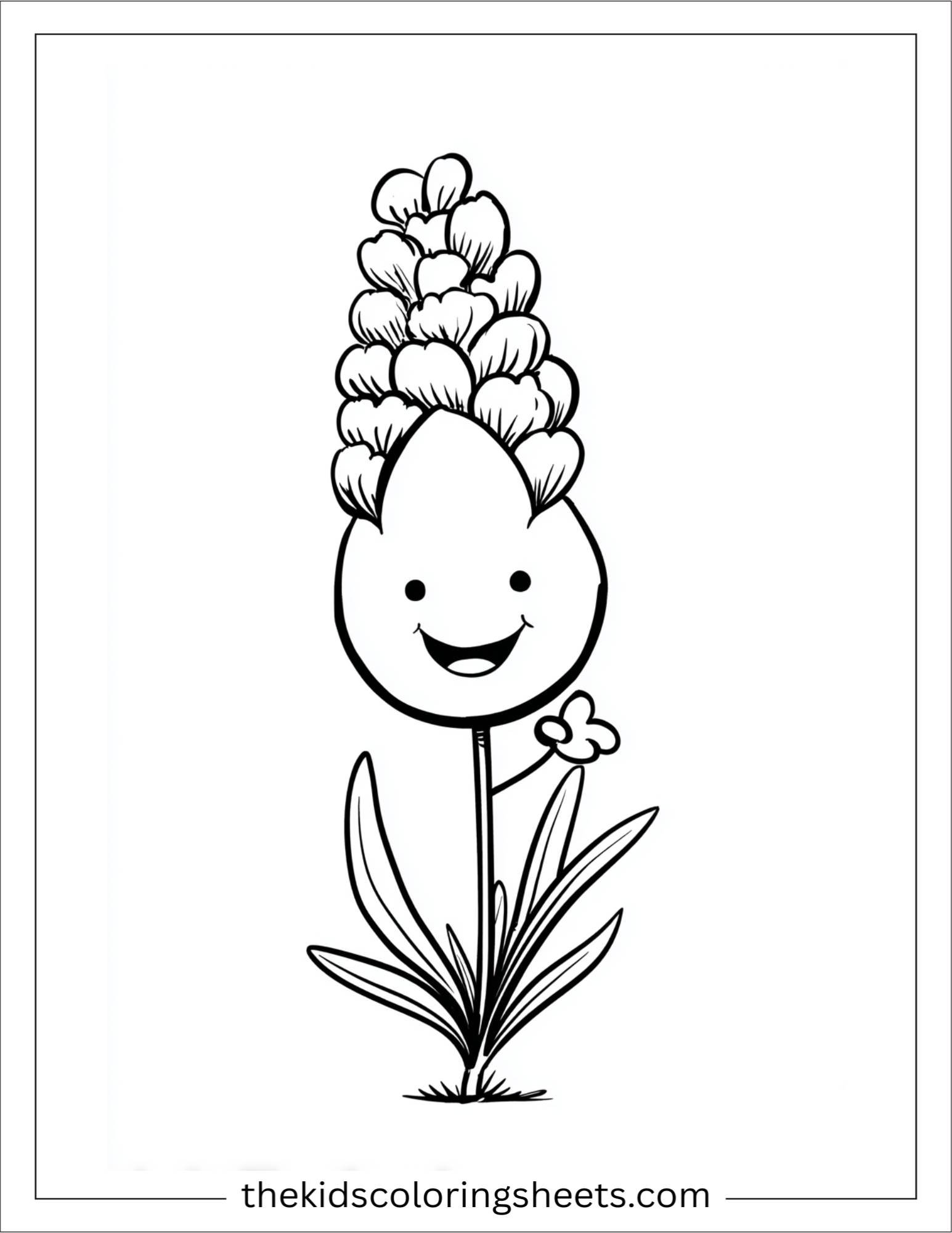 Lavender Smiling Face