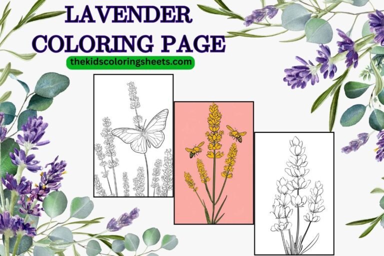 Lavender coloring page