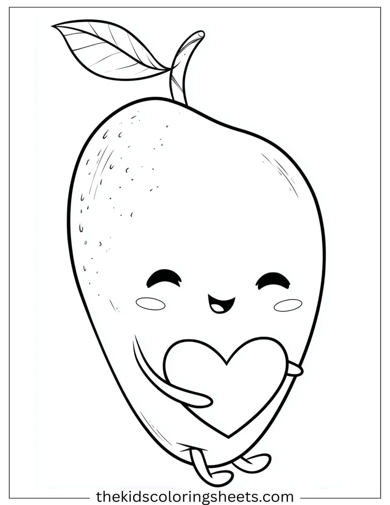 Mango Hugging Heart