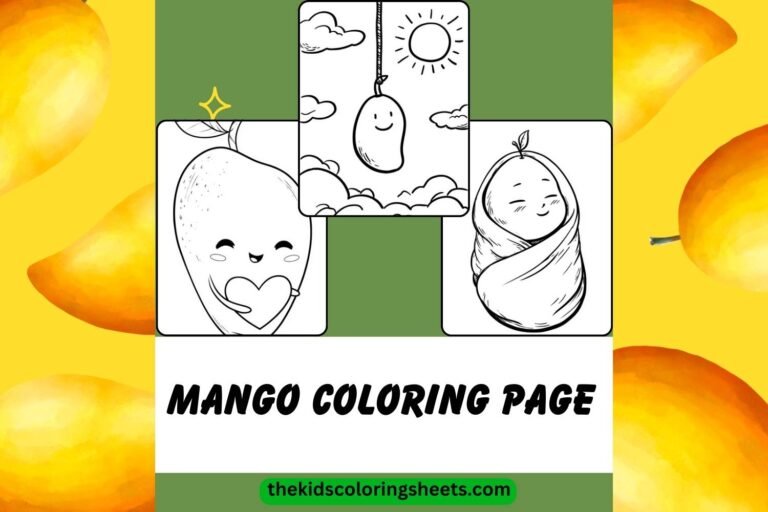 Mango coloring page