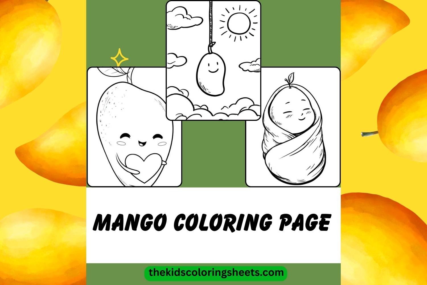 Mango coloring page
