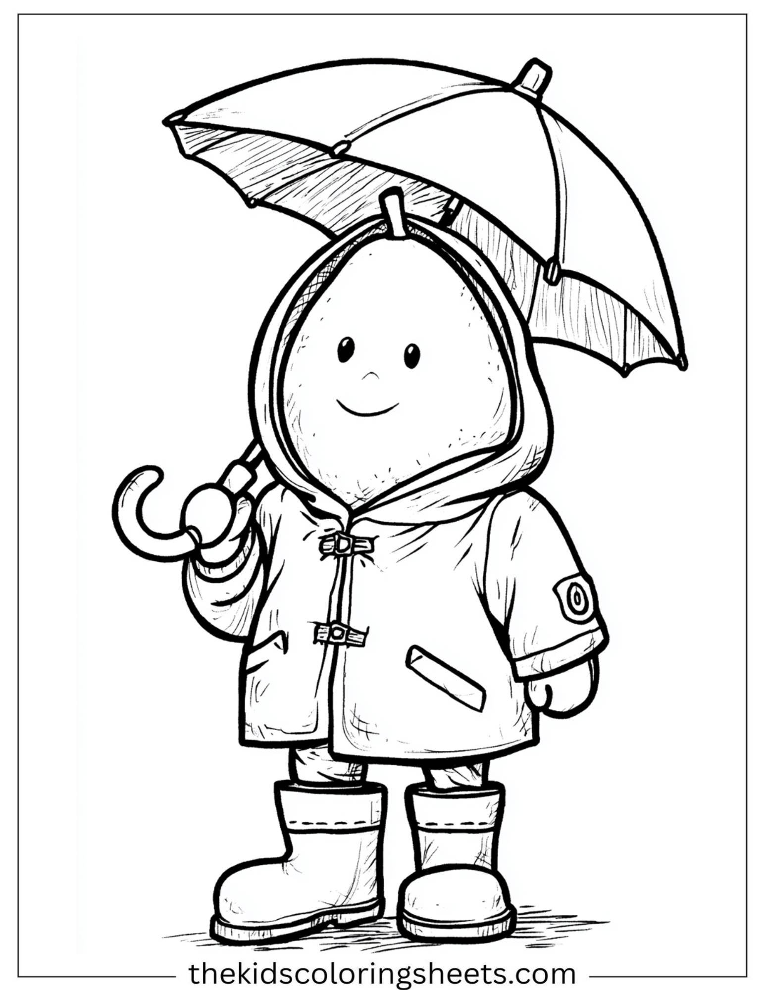 Mango in Raincoat