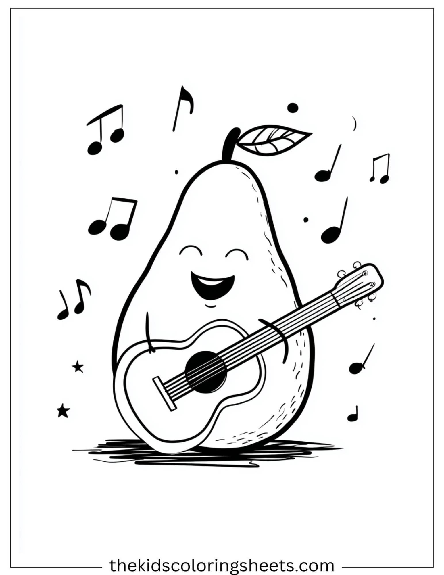 Mango playing guitar