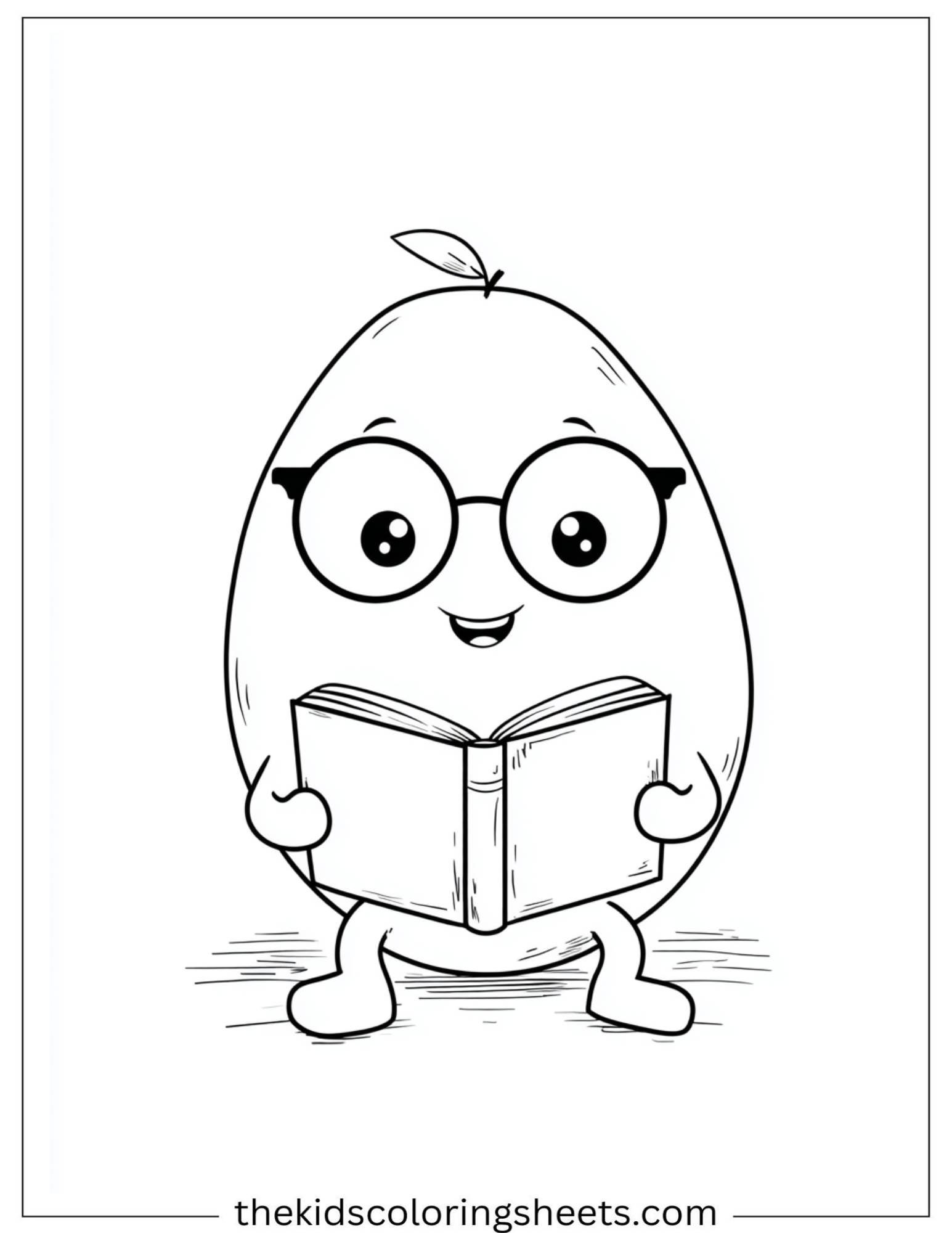 Mango reading a book