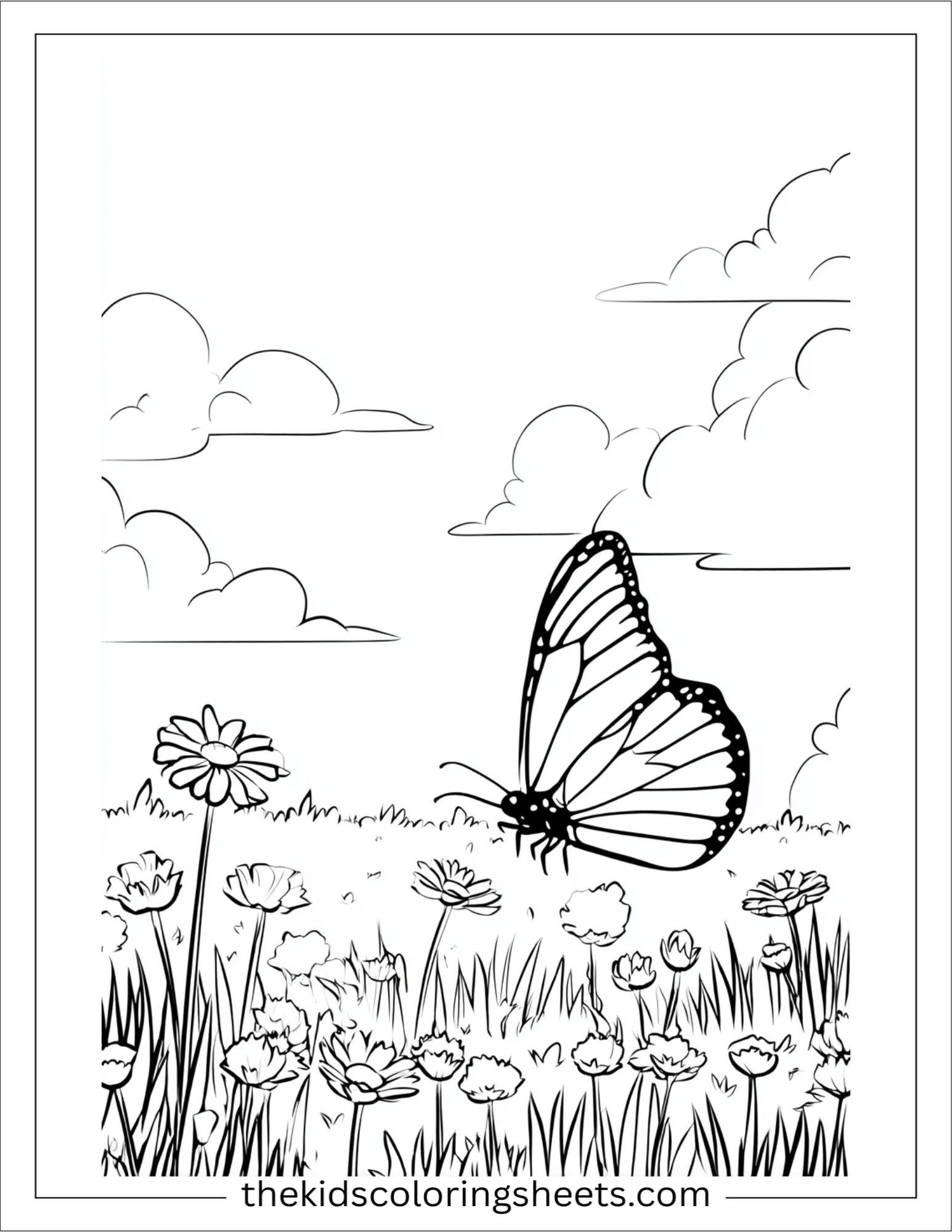 March butterfly meadow