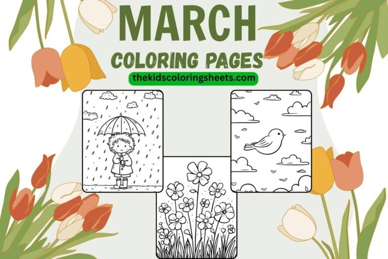 March coloring pages
