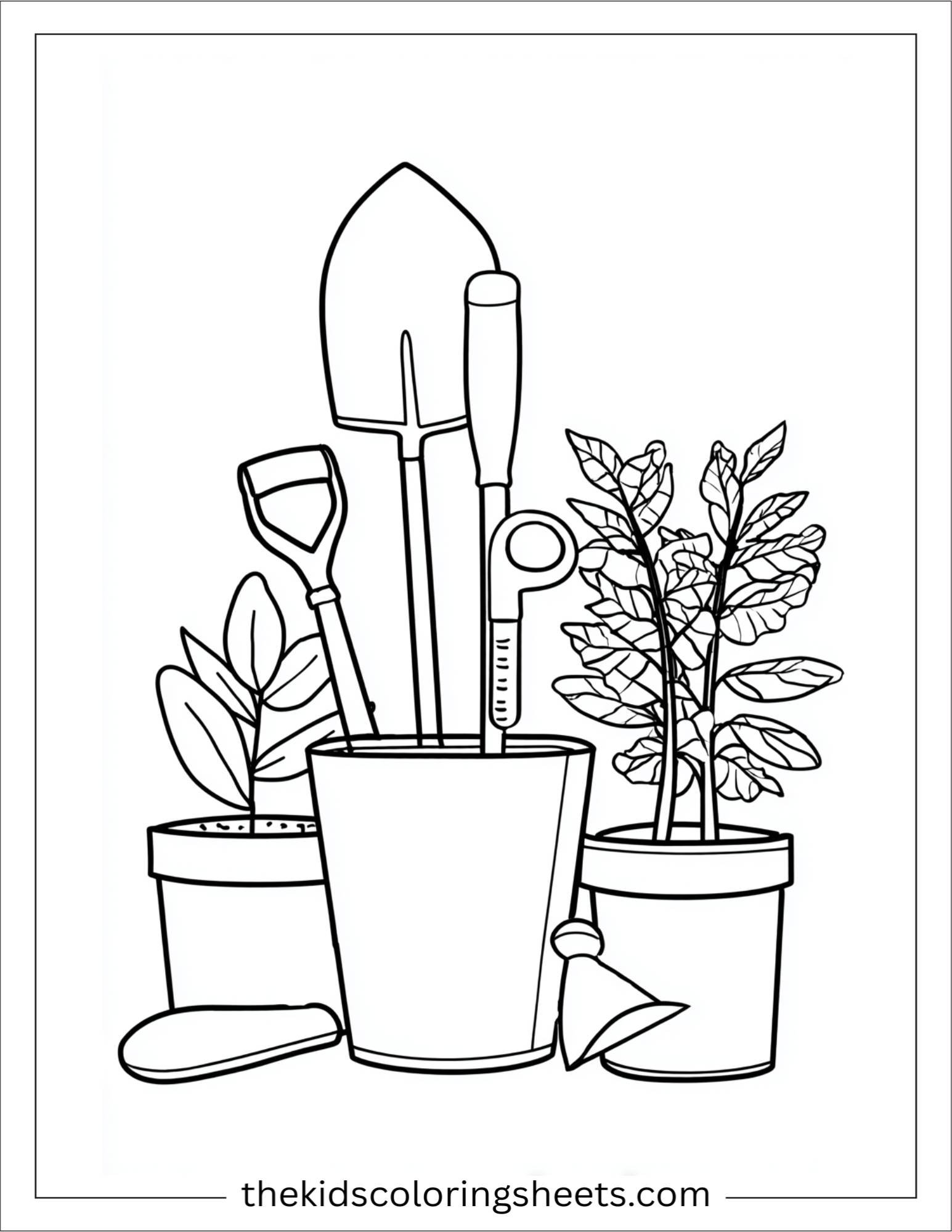 March gardening tools