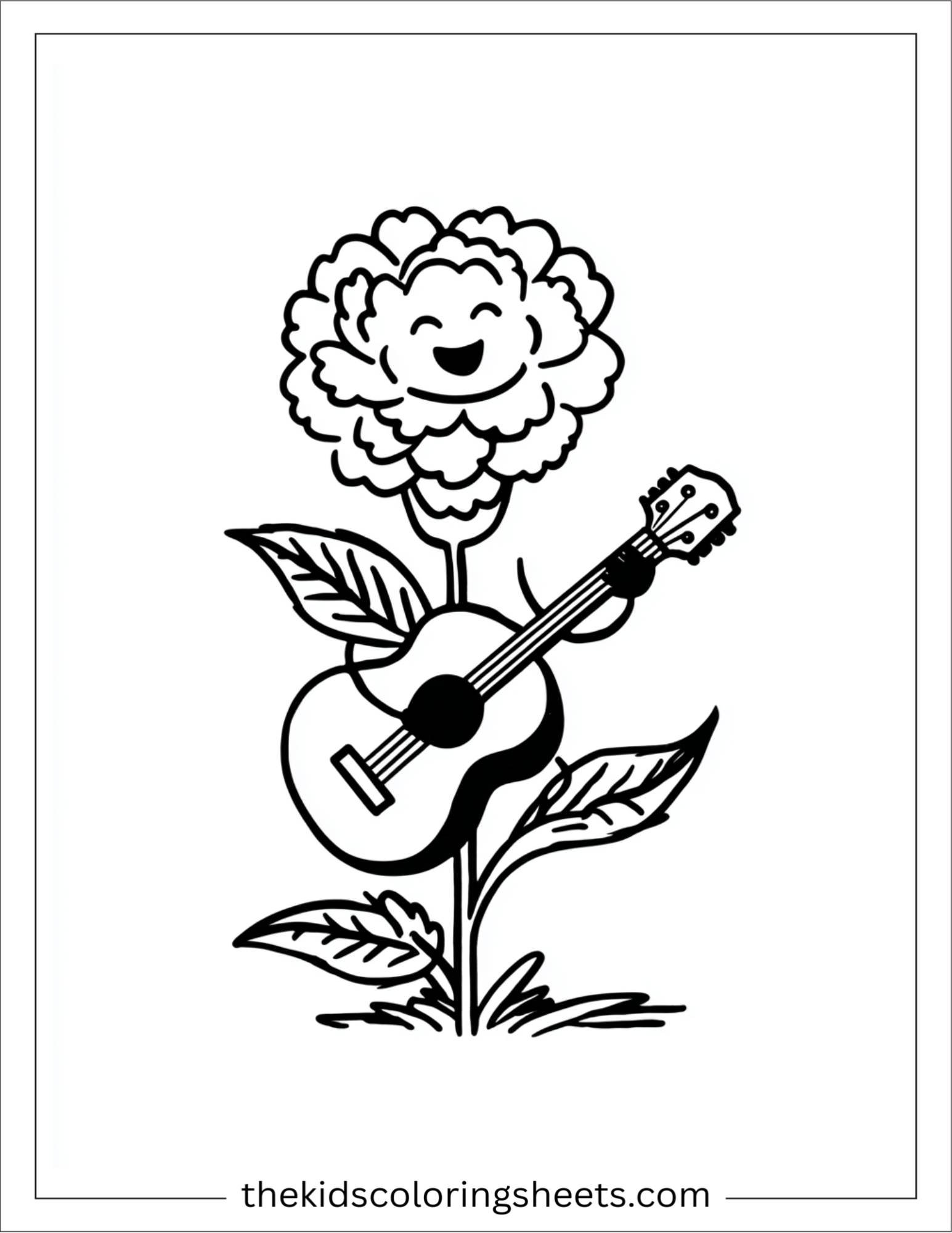 Marigold playing guitar
