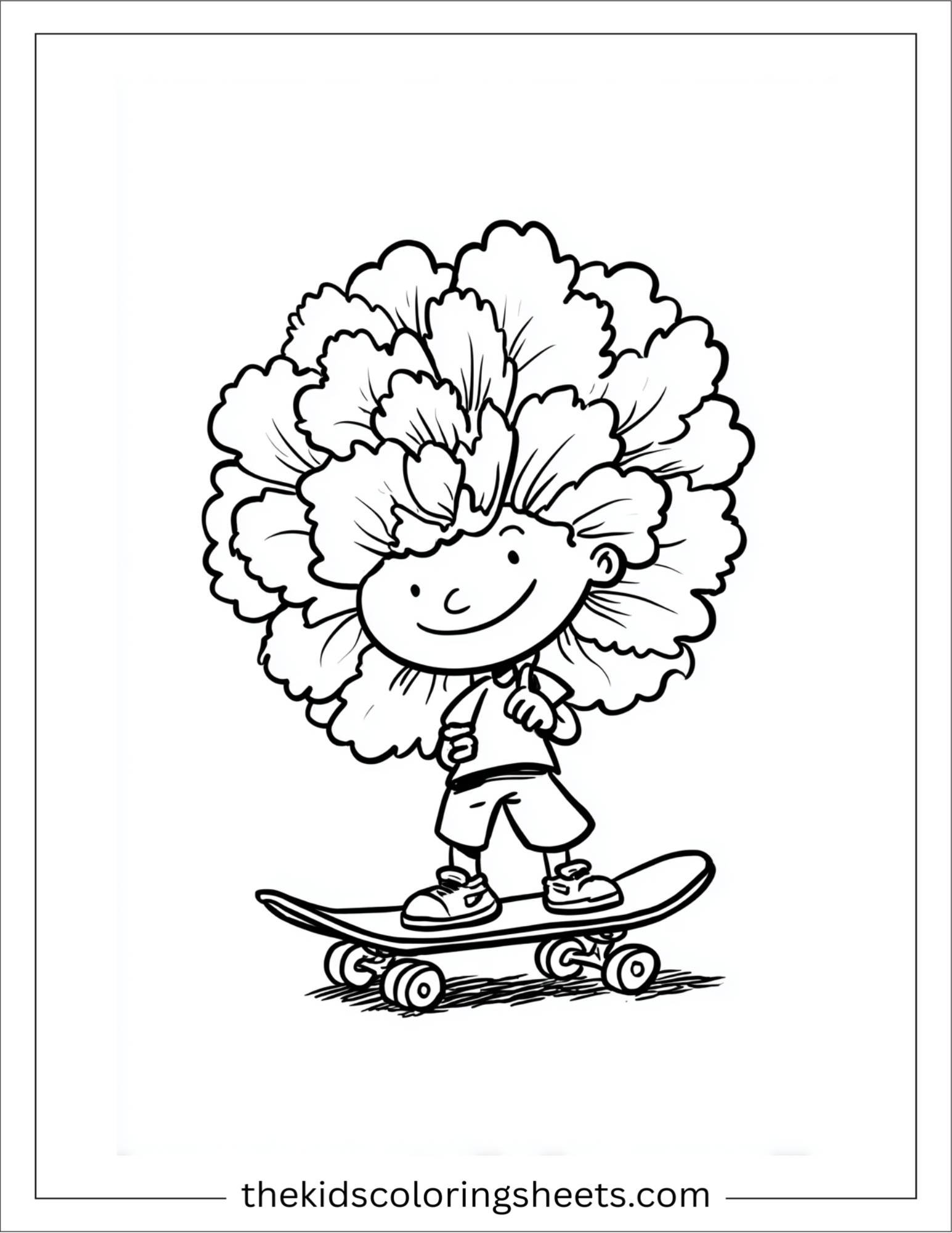Marigold riding skateboard