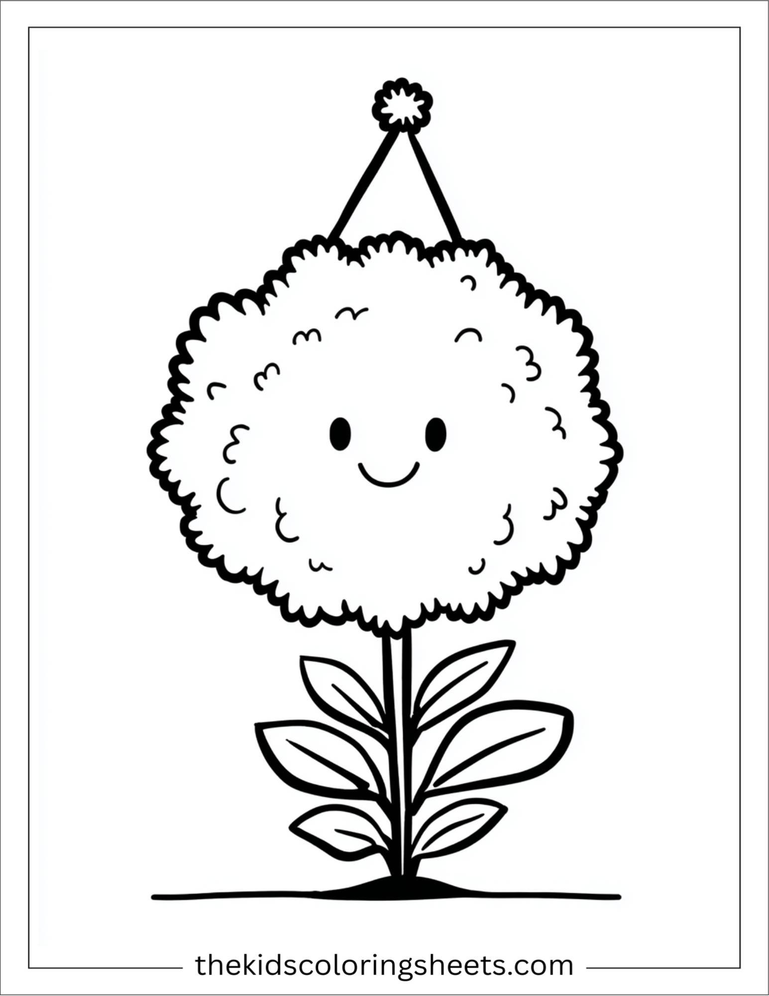 Marigold with birthday hat