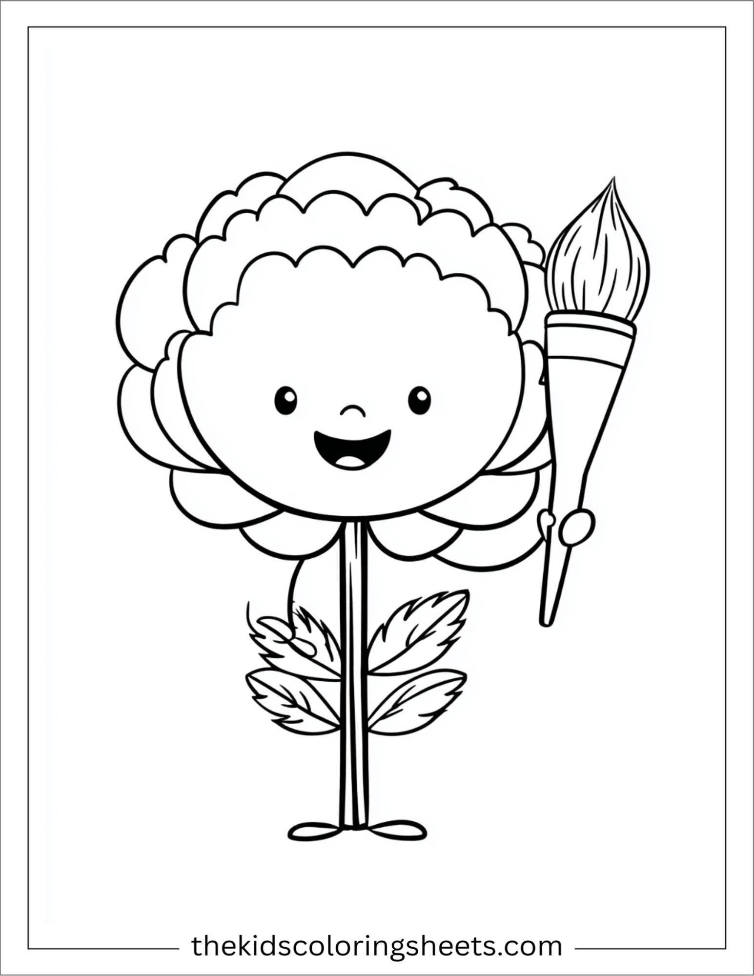 Peony painting a rainbow