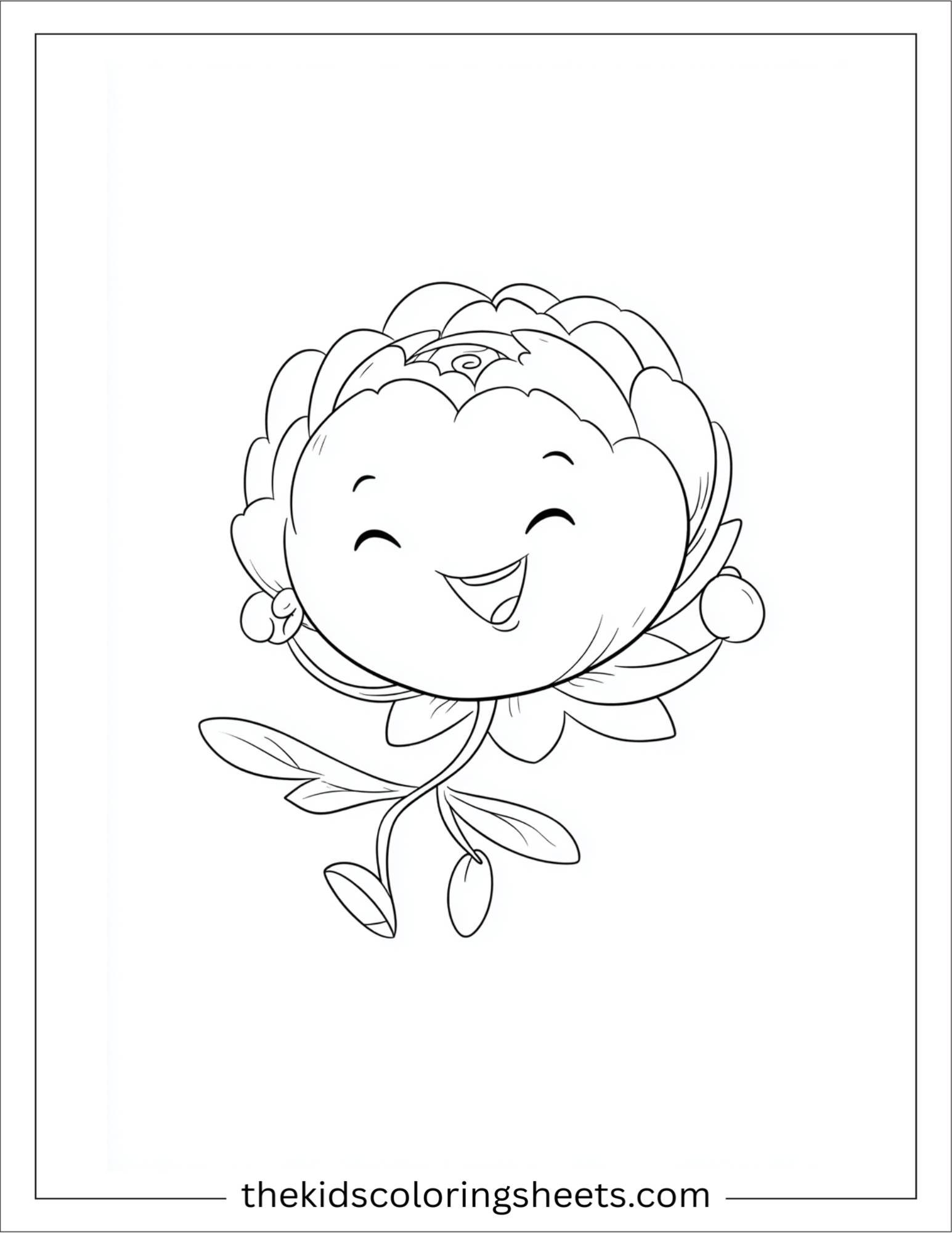 Peony skipping happily