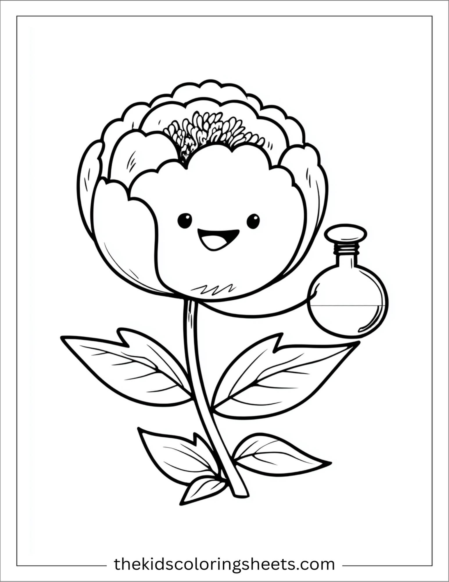 Peony smelling perfume