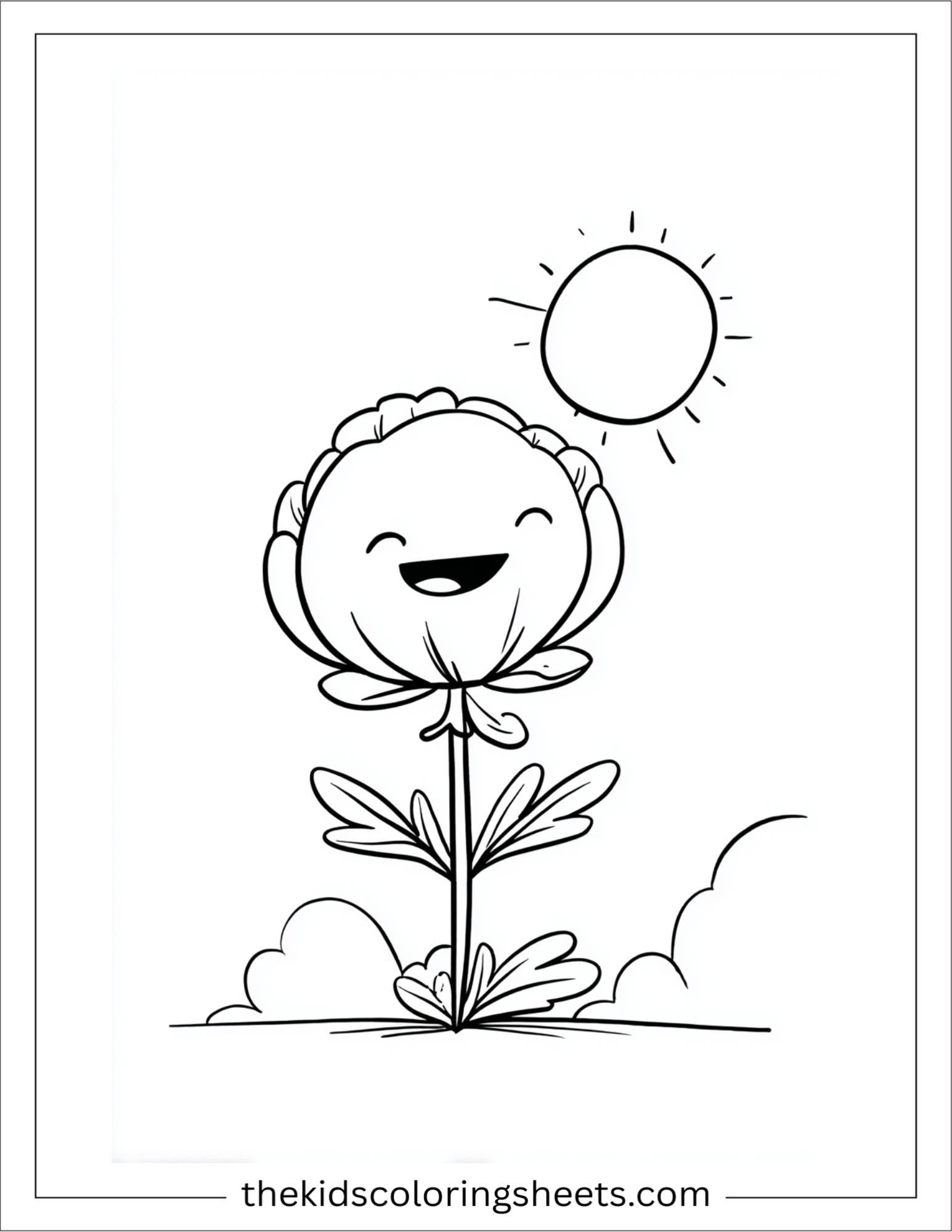 Peony waking at sunrise