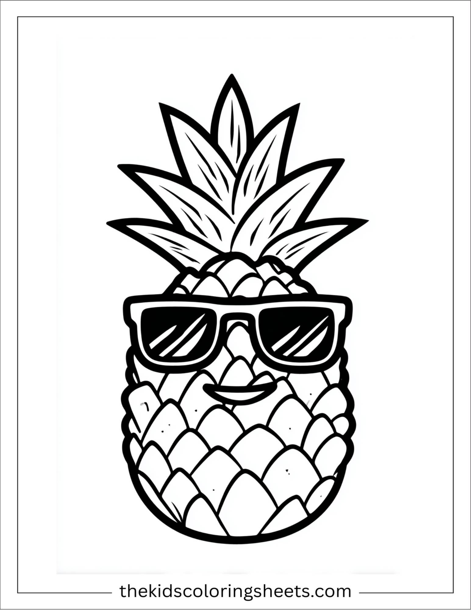 Pineapple in Sunglasses