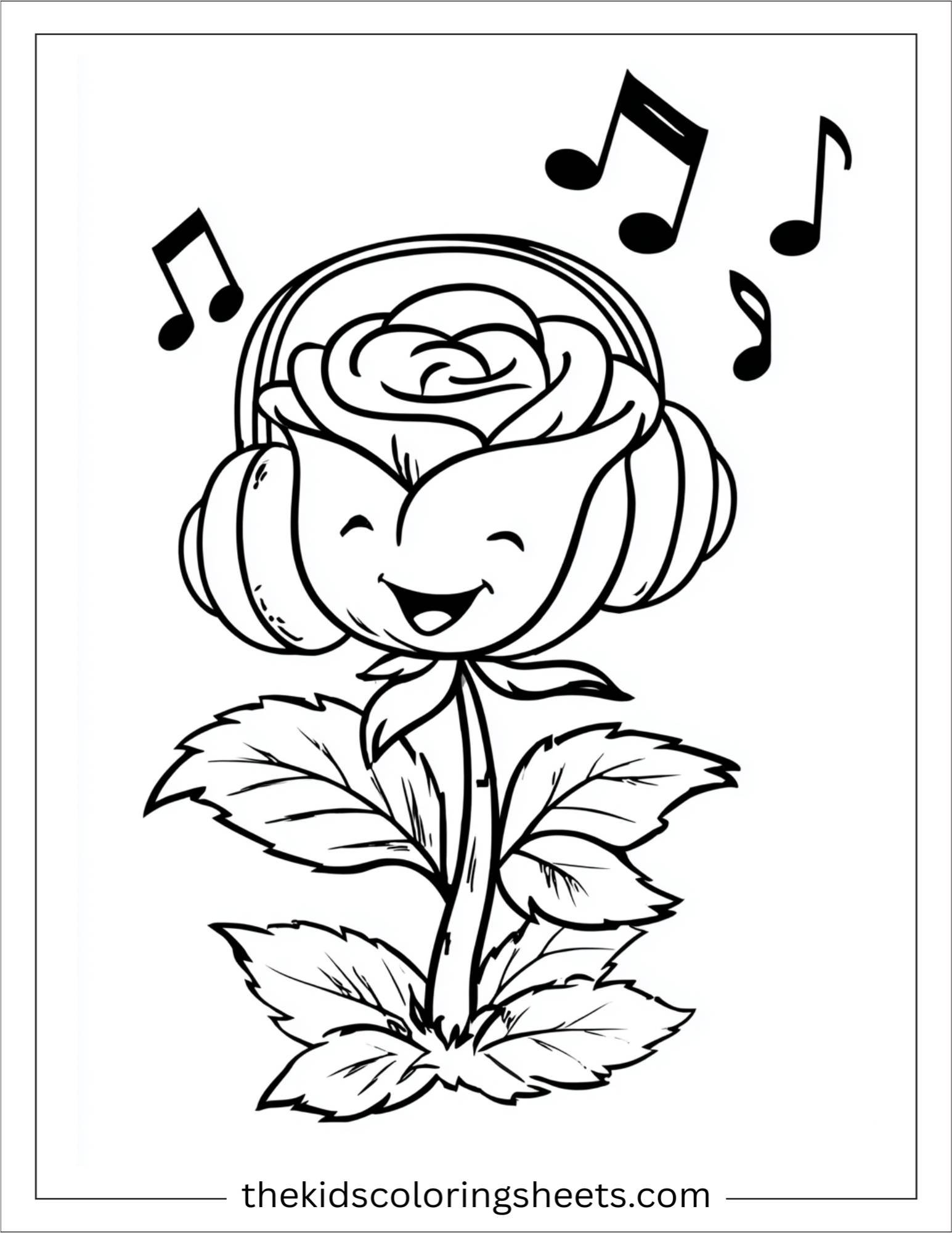 Rose Listening to Music