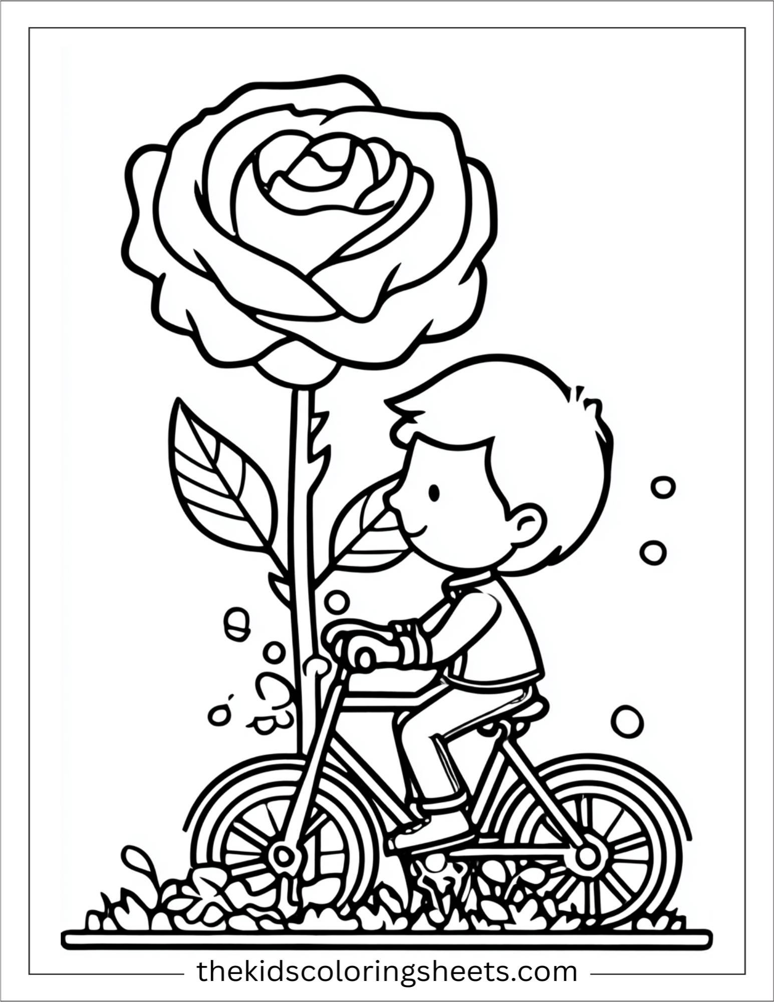 Rose Riding a Bicycle