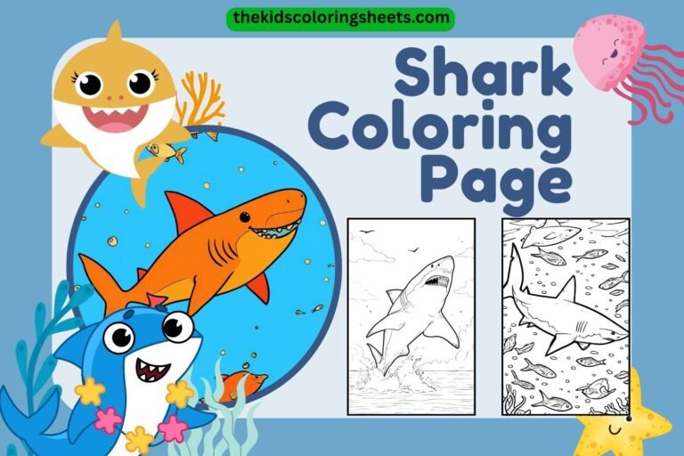 Shark coloring page