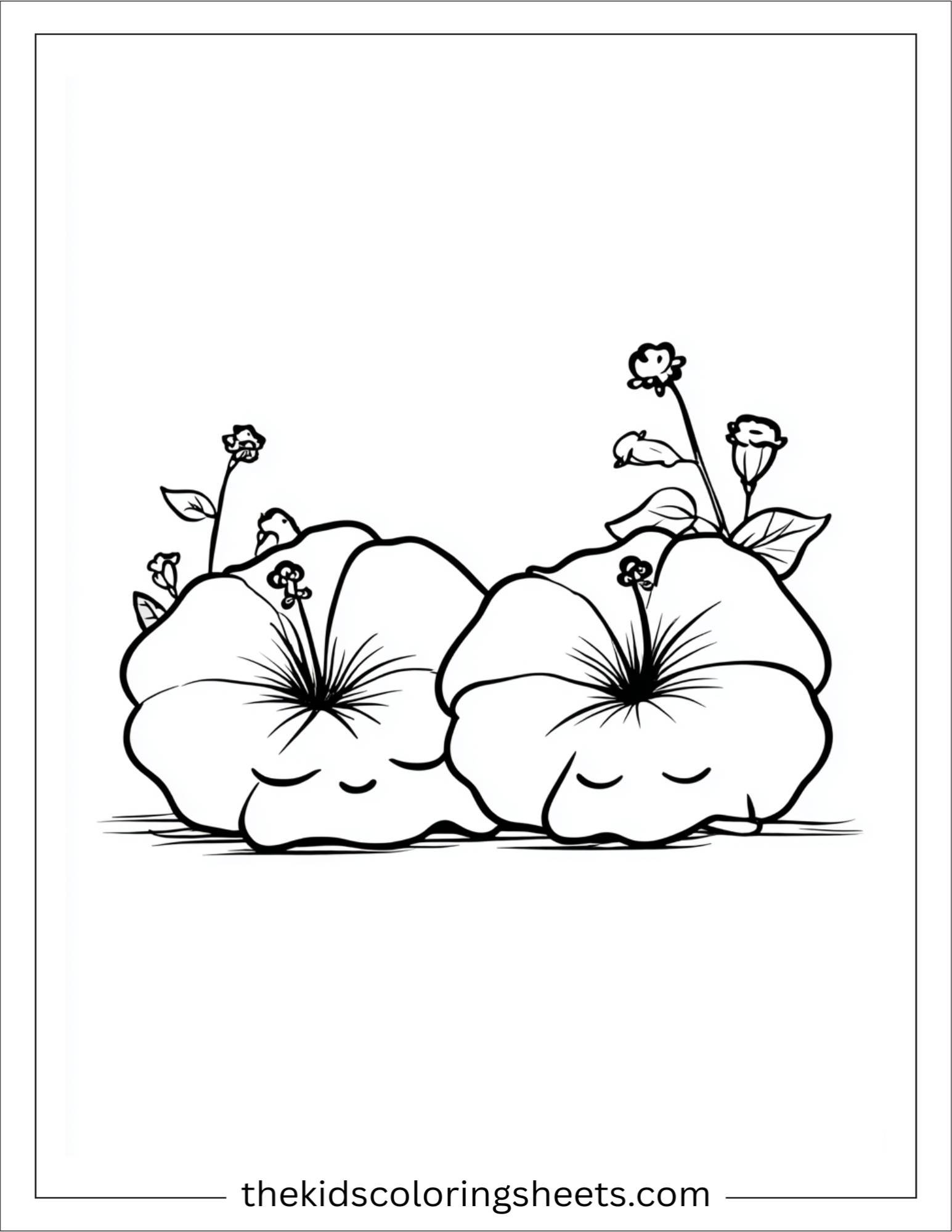 Sleeping Hibiscus Pair