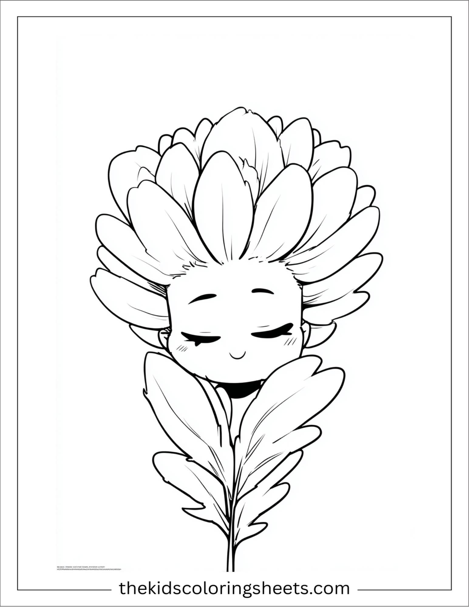 Sleepy marigold at dusk