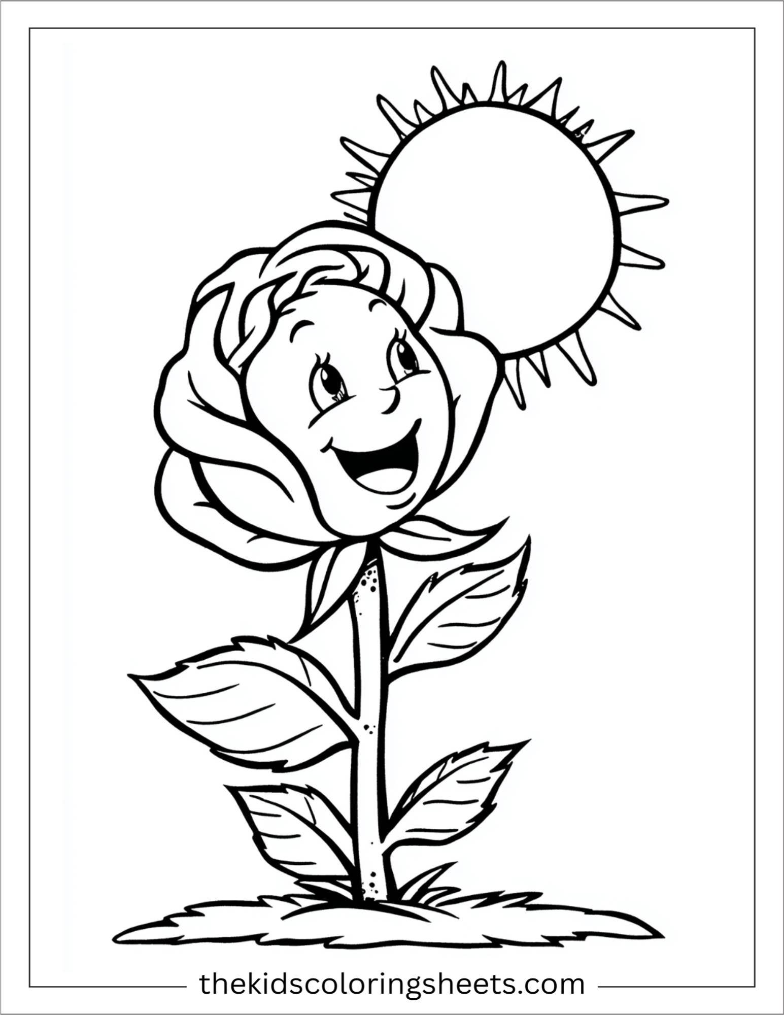 Smiling Rose in Sunshine