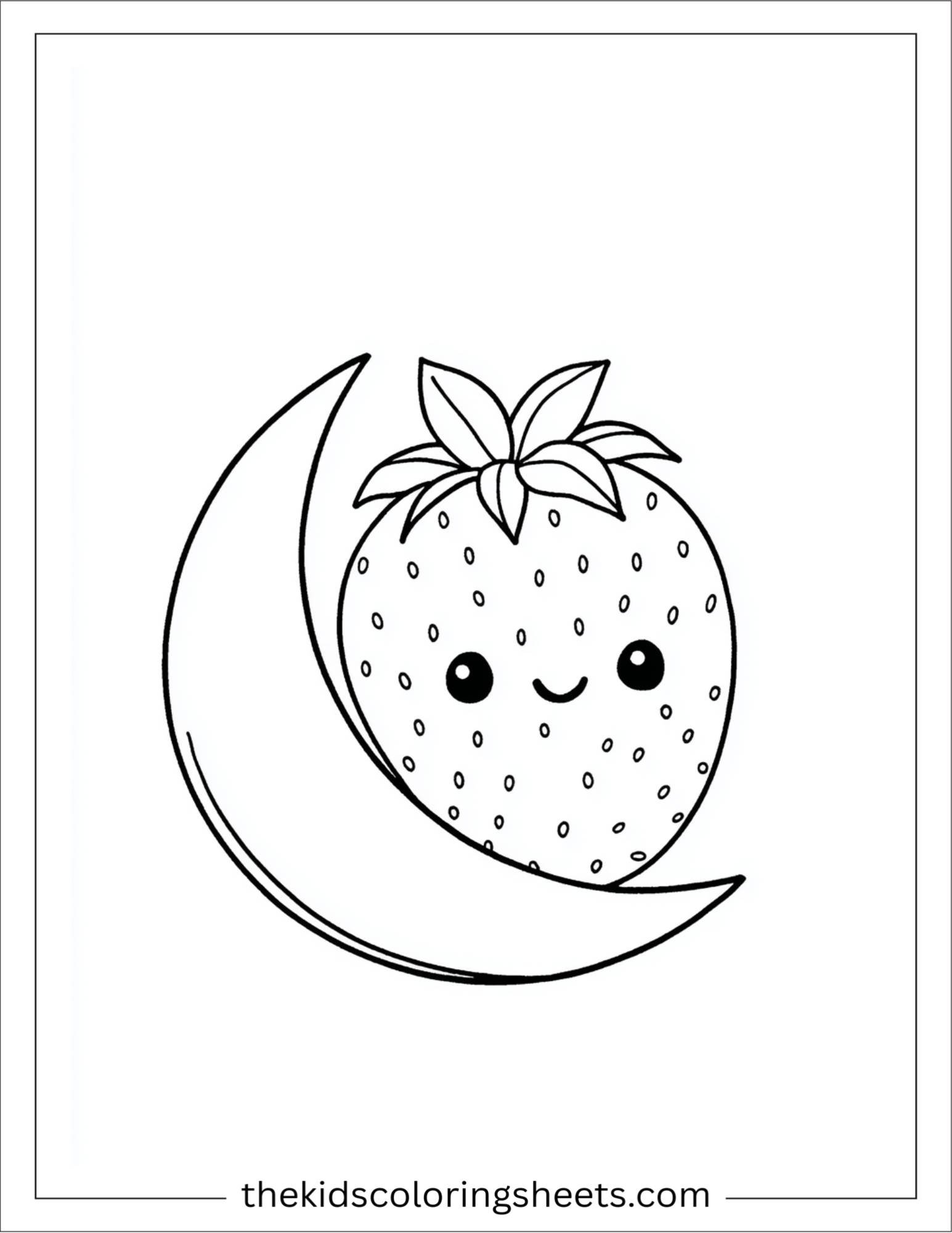 Strawberry on moon
