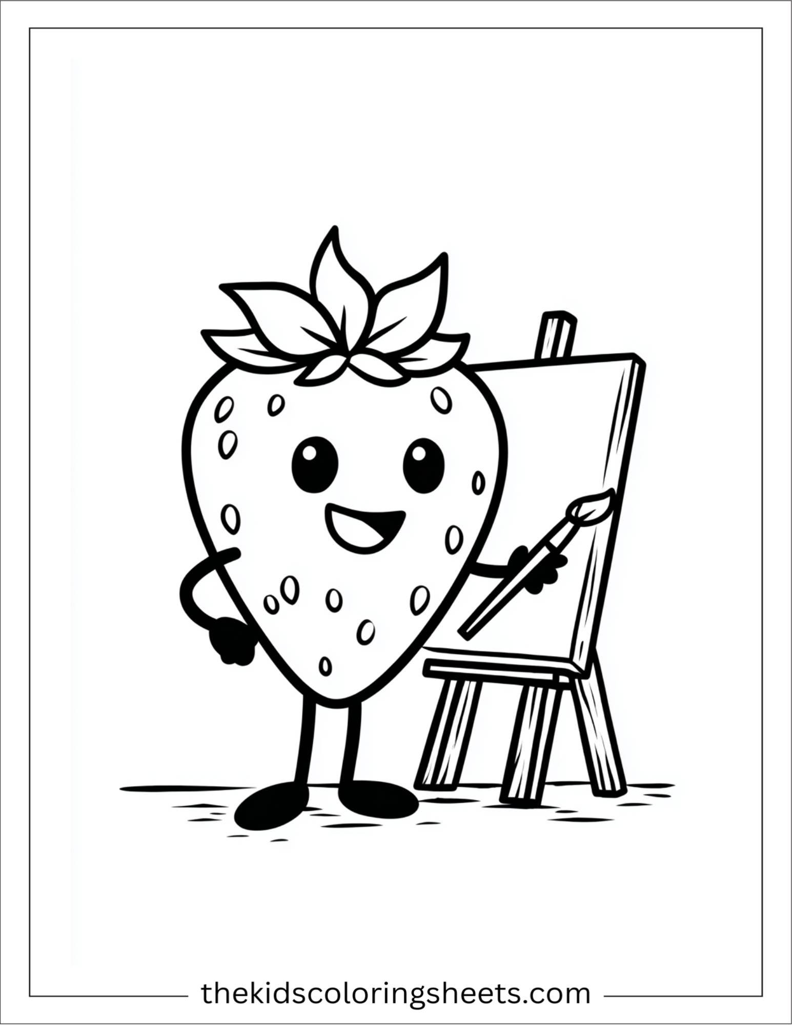 Strawberry painting