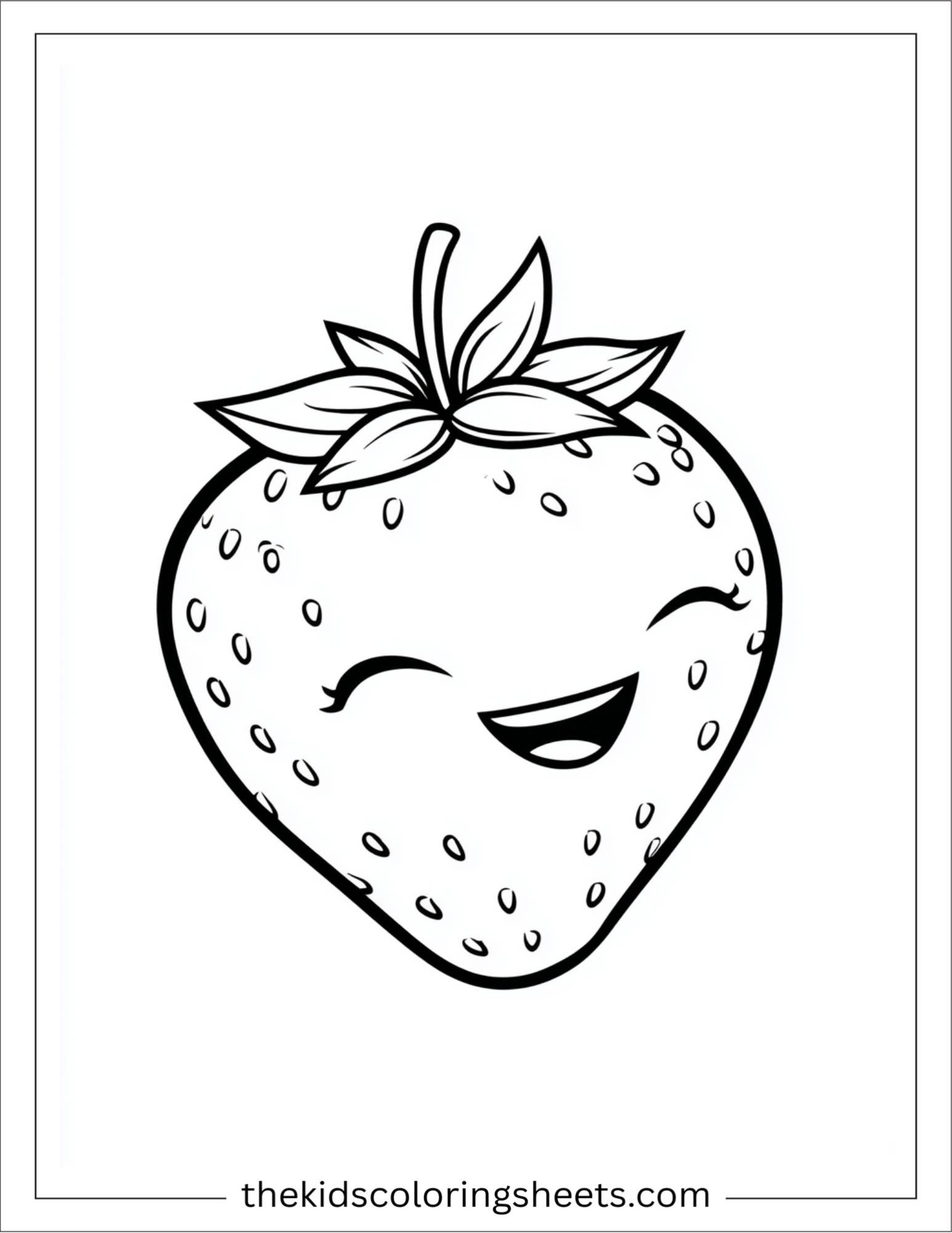 Strawberry with smile