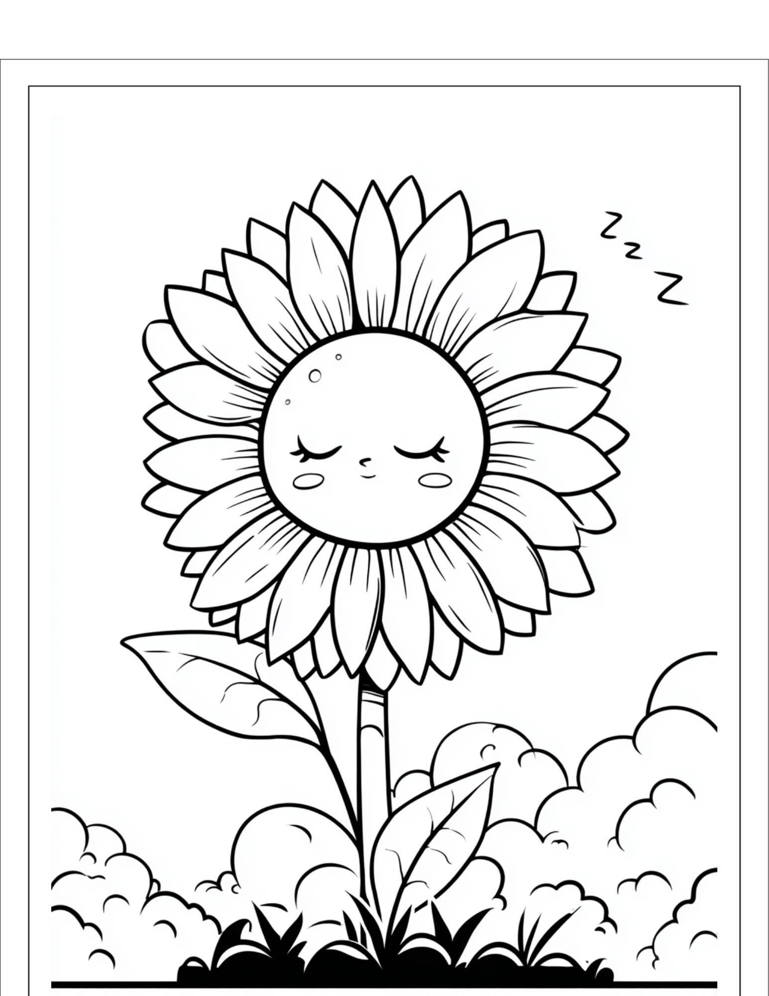 Sunflower Taking a Nap