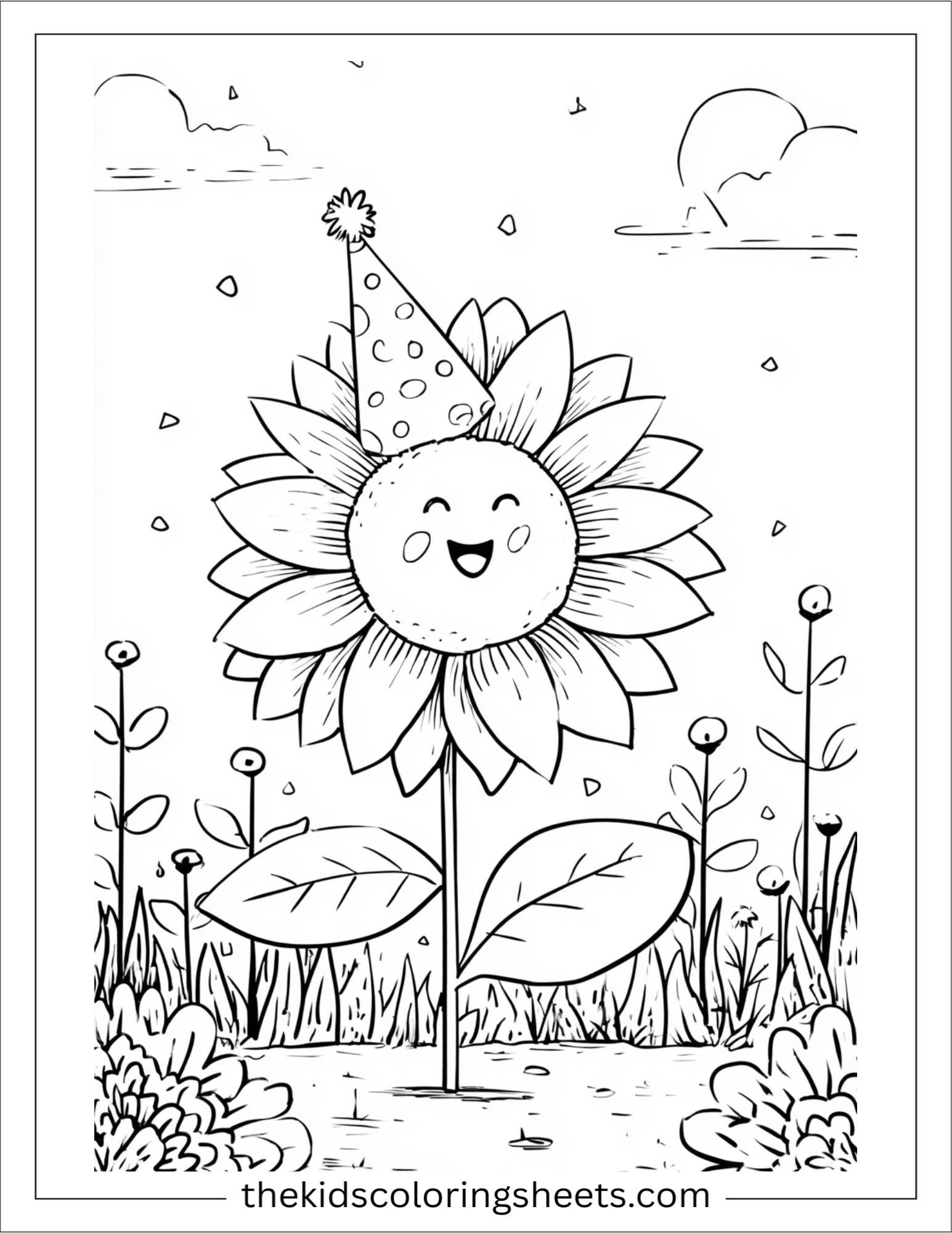 Sunflower in a Garden Party