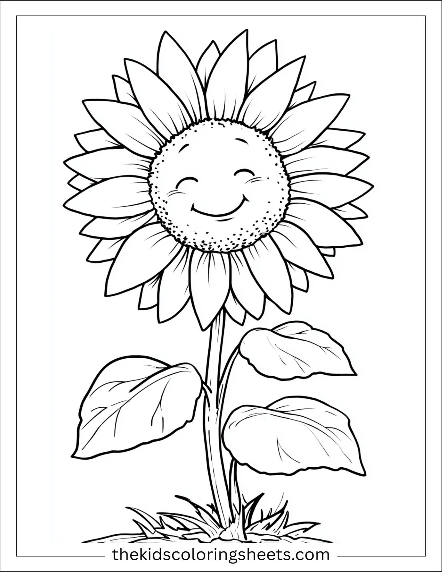 Sunflower in the Morning Breeze