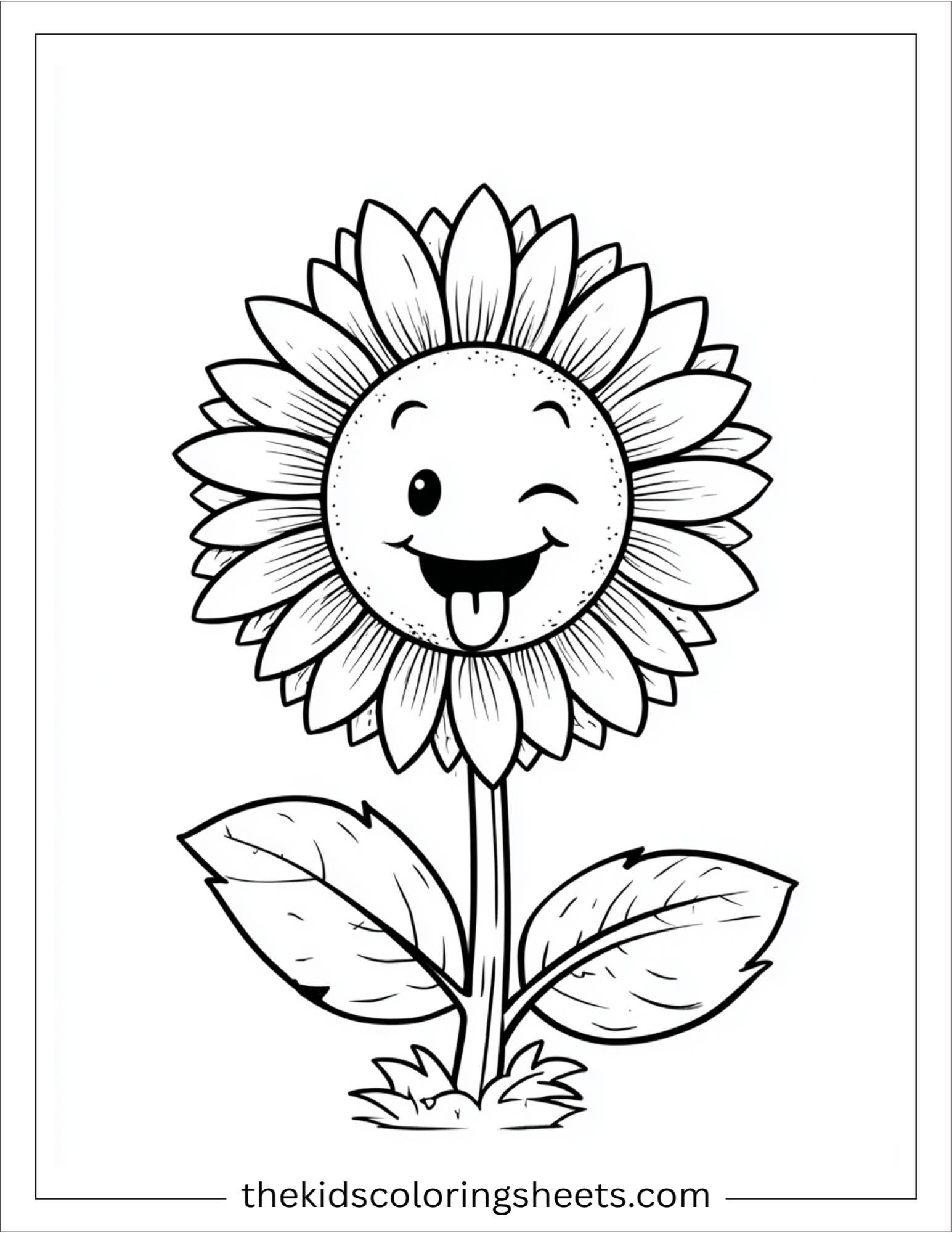 Sunflower making silly faces