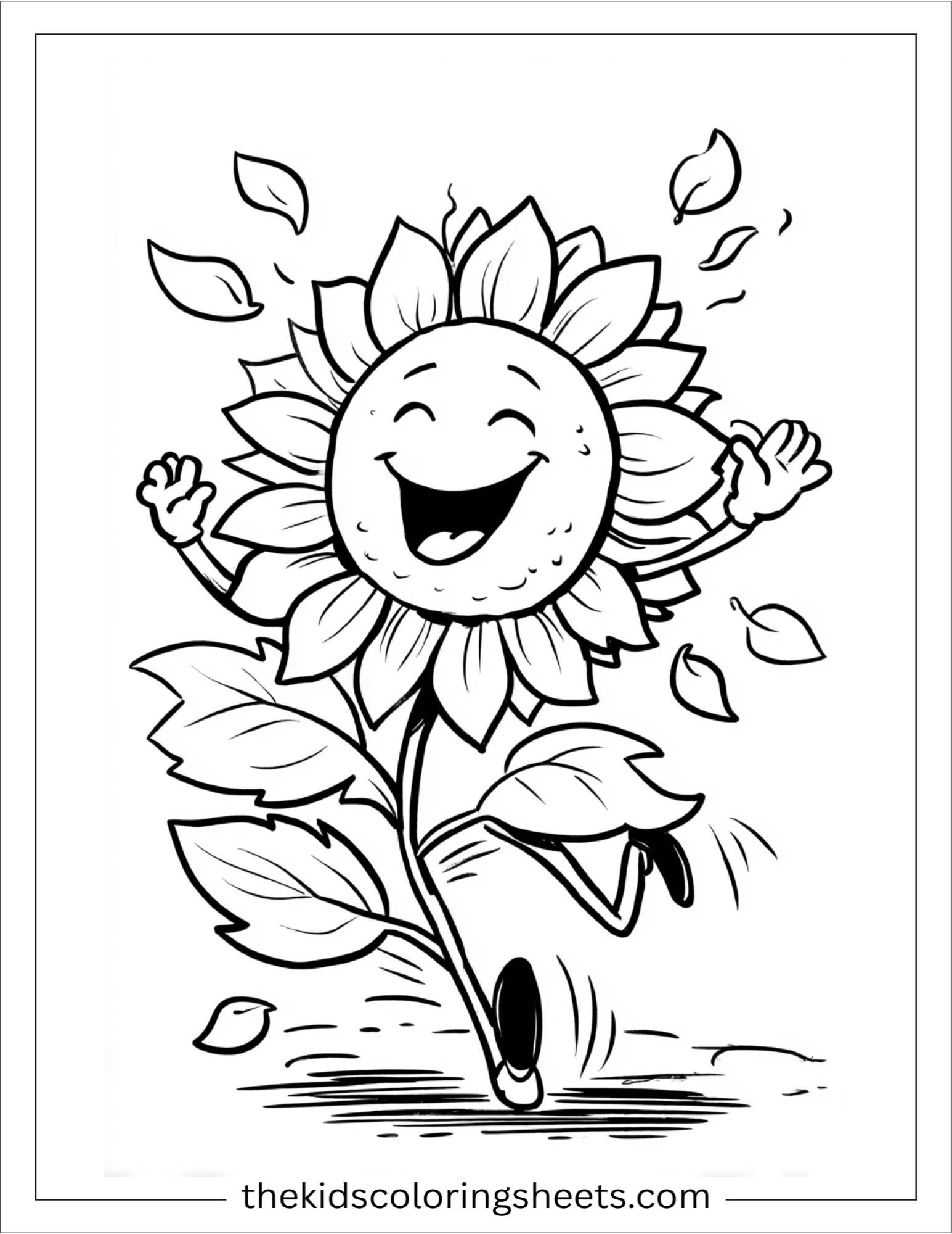 Sunflower spinning like a dancer