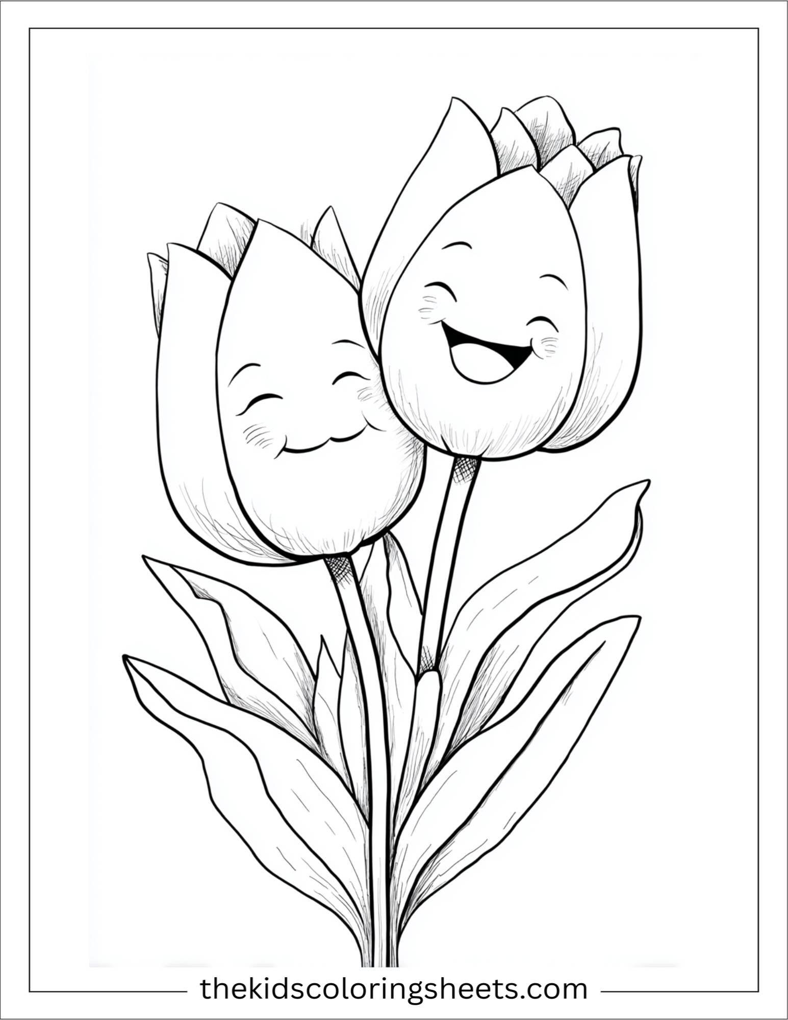Tulip hugging another tulip