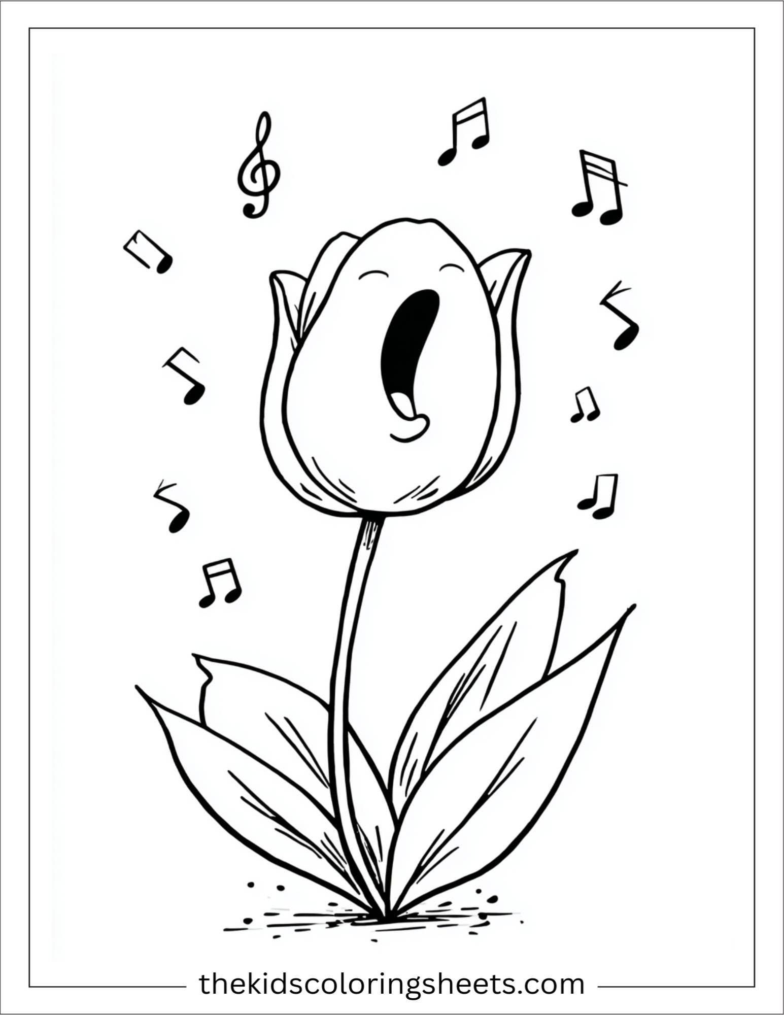 Tulip singing a spring song